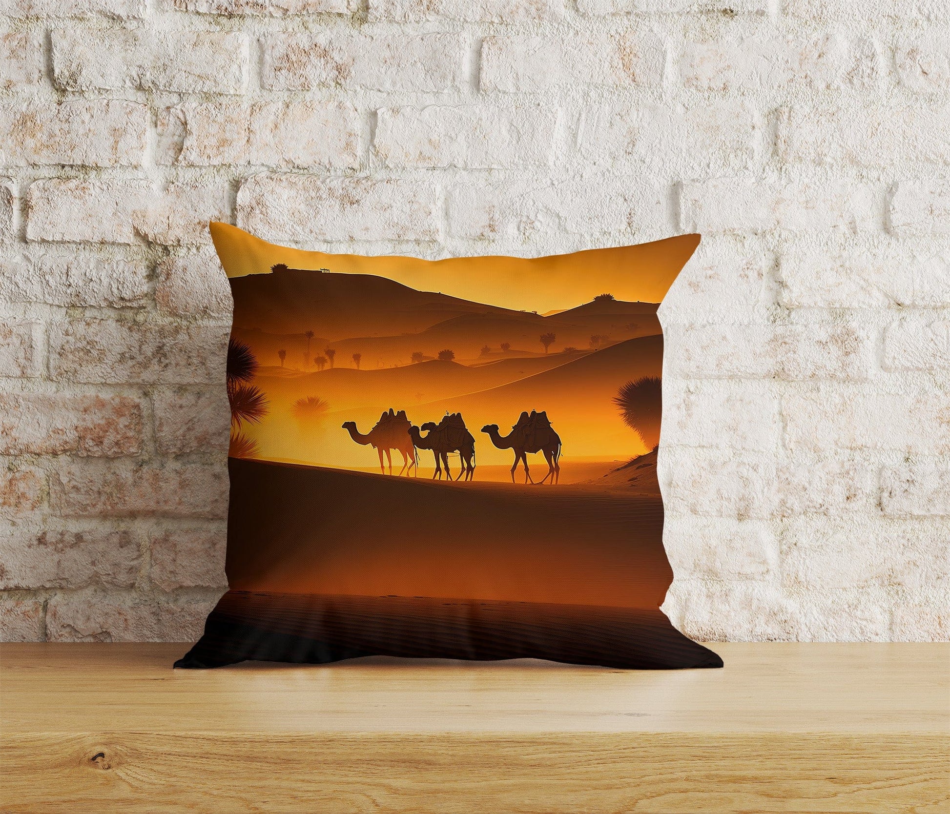 Onay Home Textile Cushion Covers 8 / 12 x 12 inch (30 x 30 cm) Double Side Desert Camel Cushion Cover Muslim Animal Home Decoration