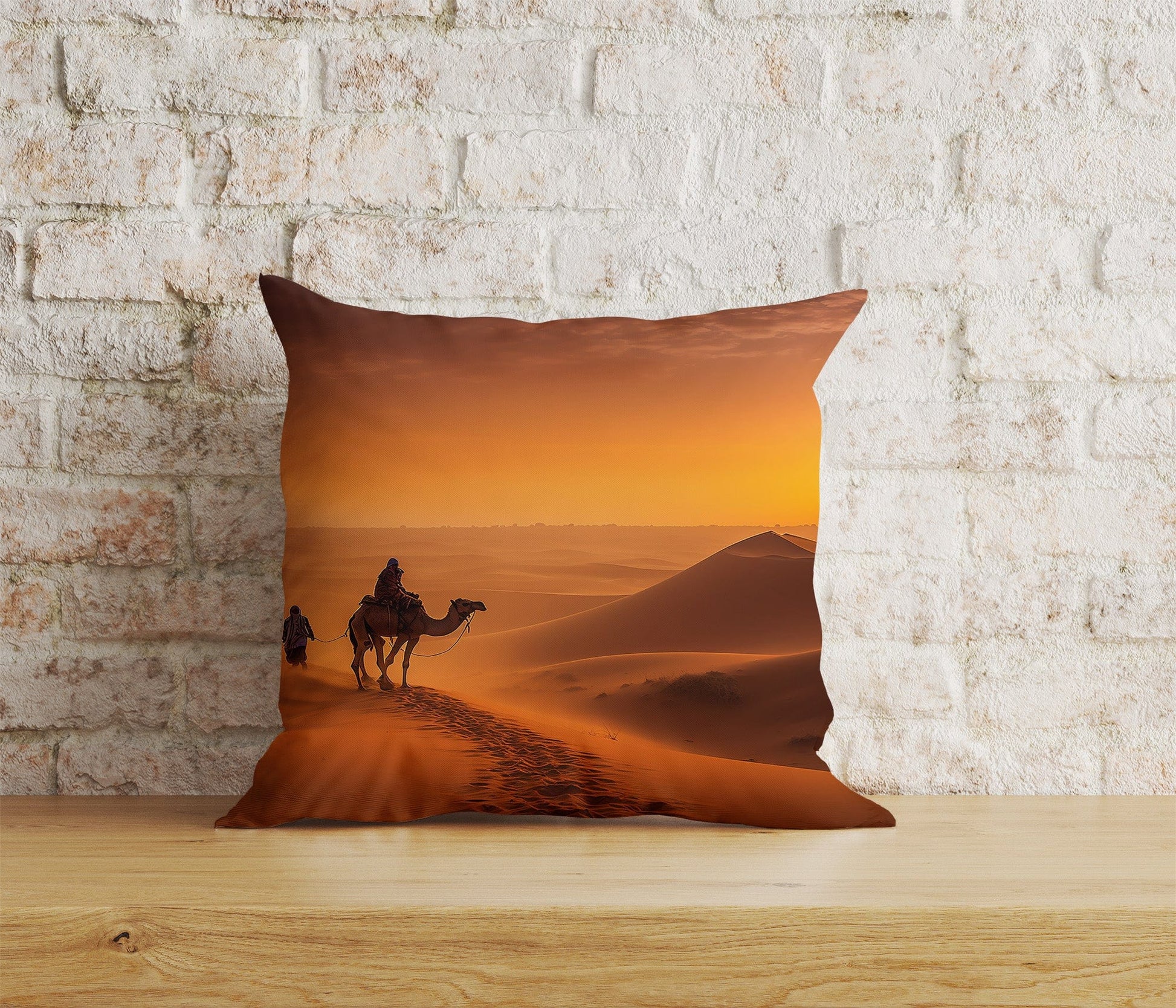 Onay Home Textile Cushion Covers 7 / 12 x 12 inch (30 x 30 cm) Double Side Desert Camel Cushion Cover Muslim Animal Home Decoration