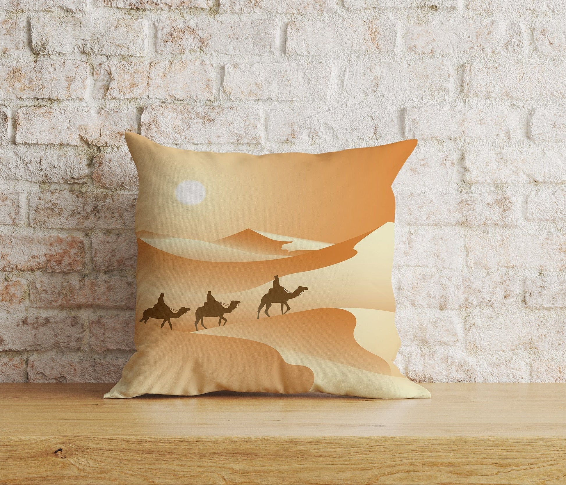 Onay Home Textile Cushion Covers 4 / 12 x 12 inch (30 x 30 cm) Double Side Desert Camel Cushion Cover Muslim Animal Home Decoration