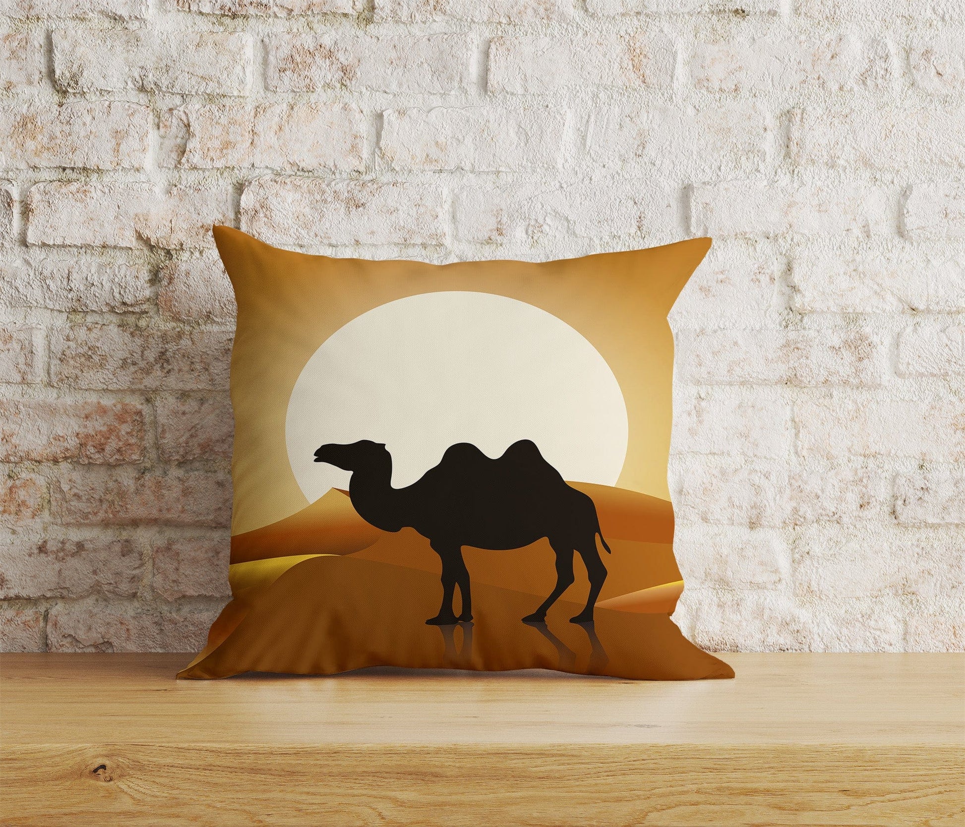 Onay Home Textile Cushion Covers 2 / 12 x 12 inch (30 x 30 cm) Double Side Desert Camel Cushion Cover Muslim Animal Home Decoration