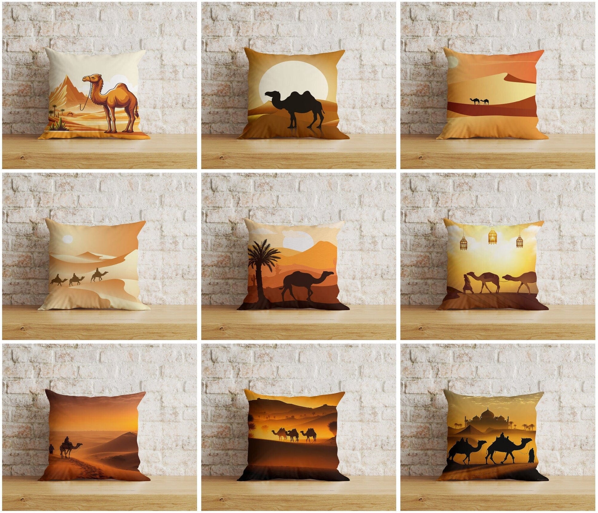 Onay Home Textile Cushion Covers Desert Camel Cushion Cover Muslim Animal Home Decoration