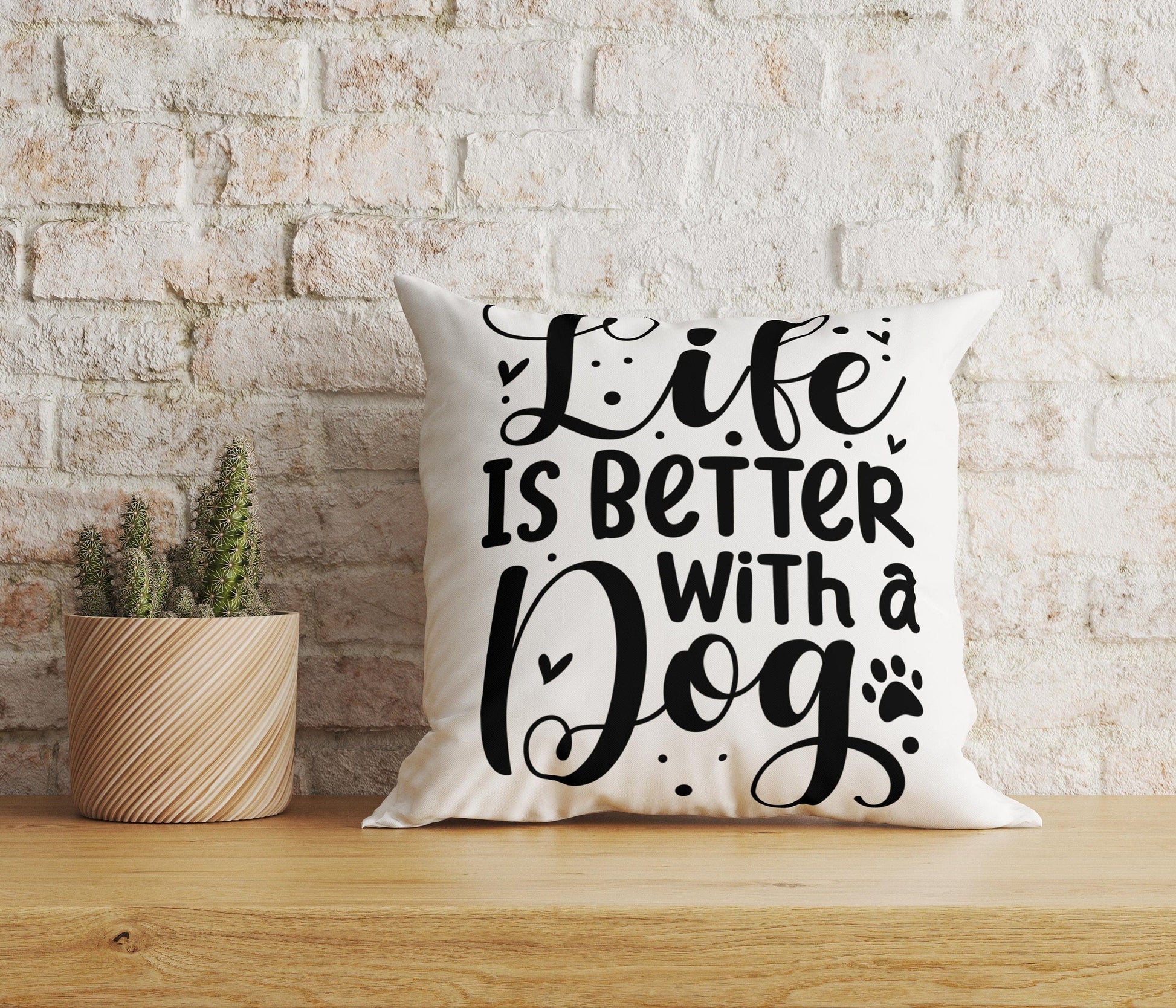 Onay Home Textile Cushion Covers 4 / 12 x 12 inch (30 x 30 cm) Double Side Dog Cushion Cover Dog Lover Pillow Cover Dog Lover Case