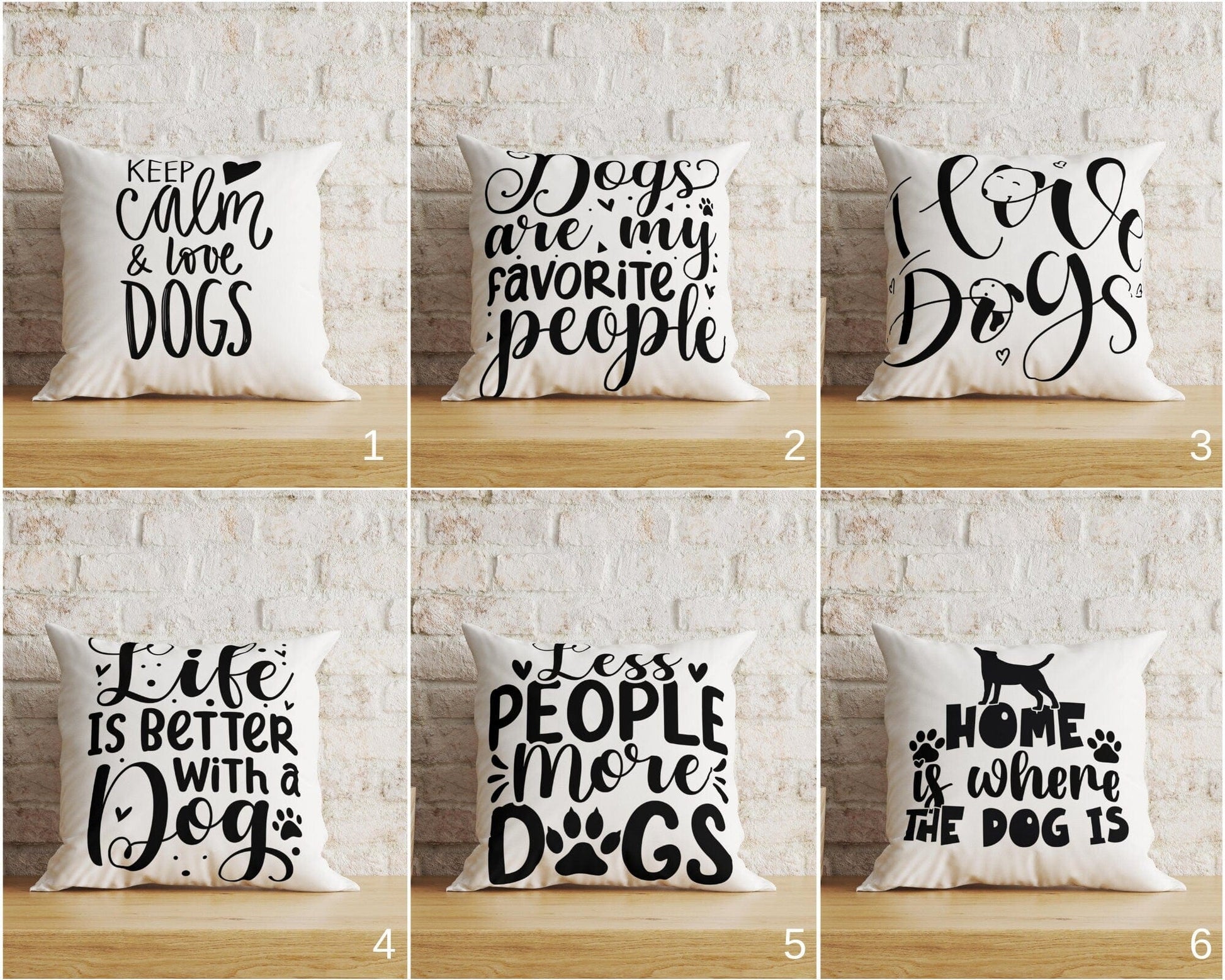 Onay Home Textile Cushion Covers Dog Cushion Cover Dog Lover Pillow Cover Dog Lover Case