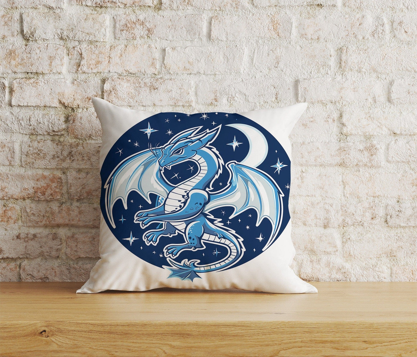 Onay Home Textile Cushion Covers 7 / 12 x 12 inch (30 x 30 cm) Double Side Dragon Cushion Cover Mythical Chinese Dragon Print Case