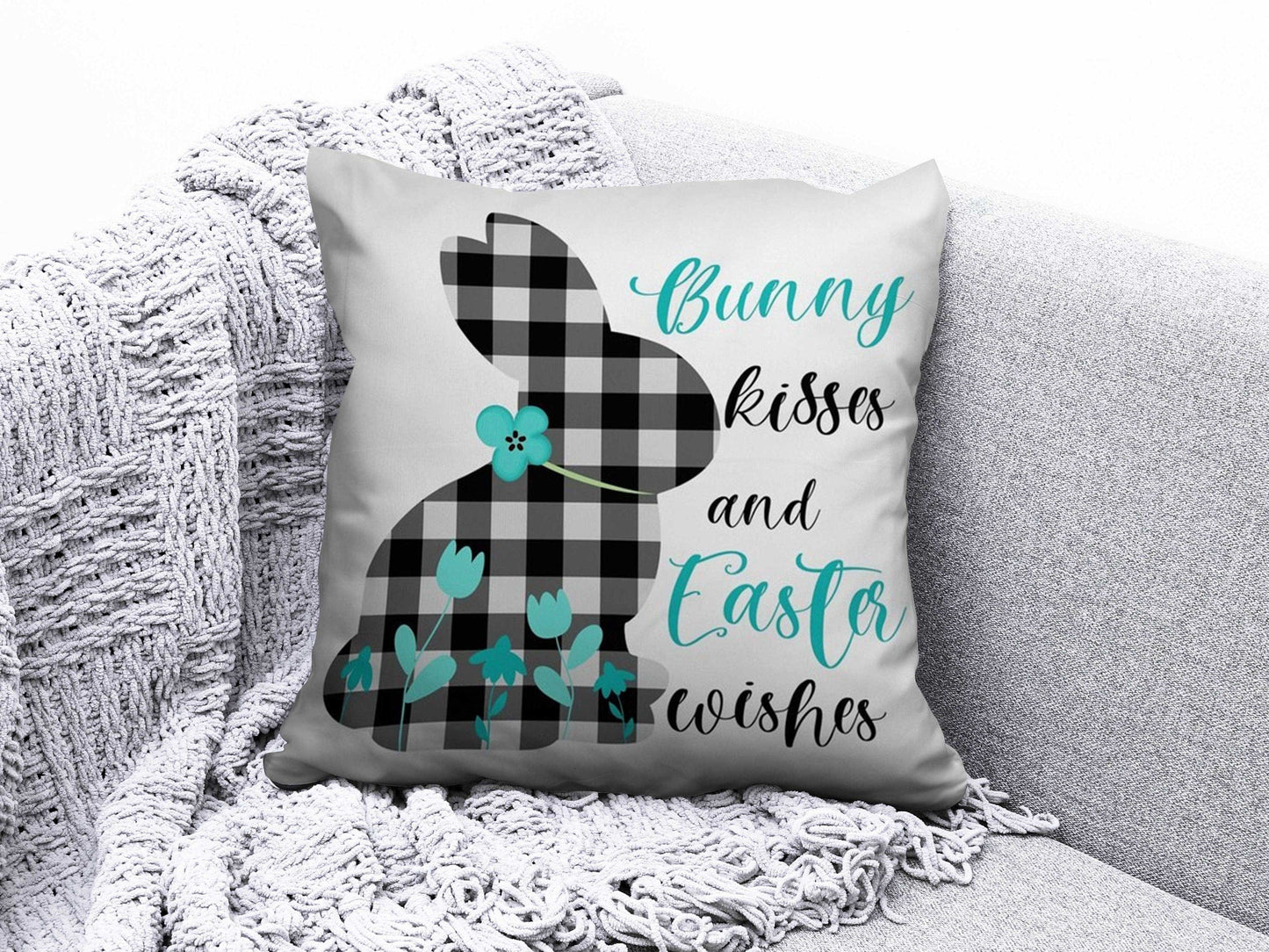 Onay 9 / 12 x 12 inch (30 x 30 cm) Easter Bunny Home Decor Home Gift Cushion Cover