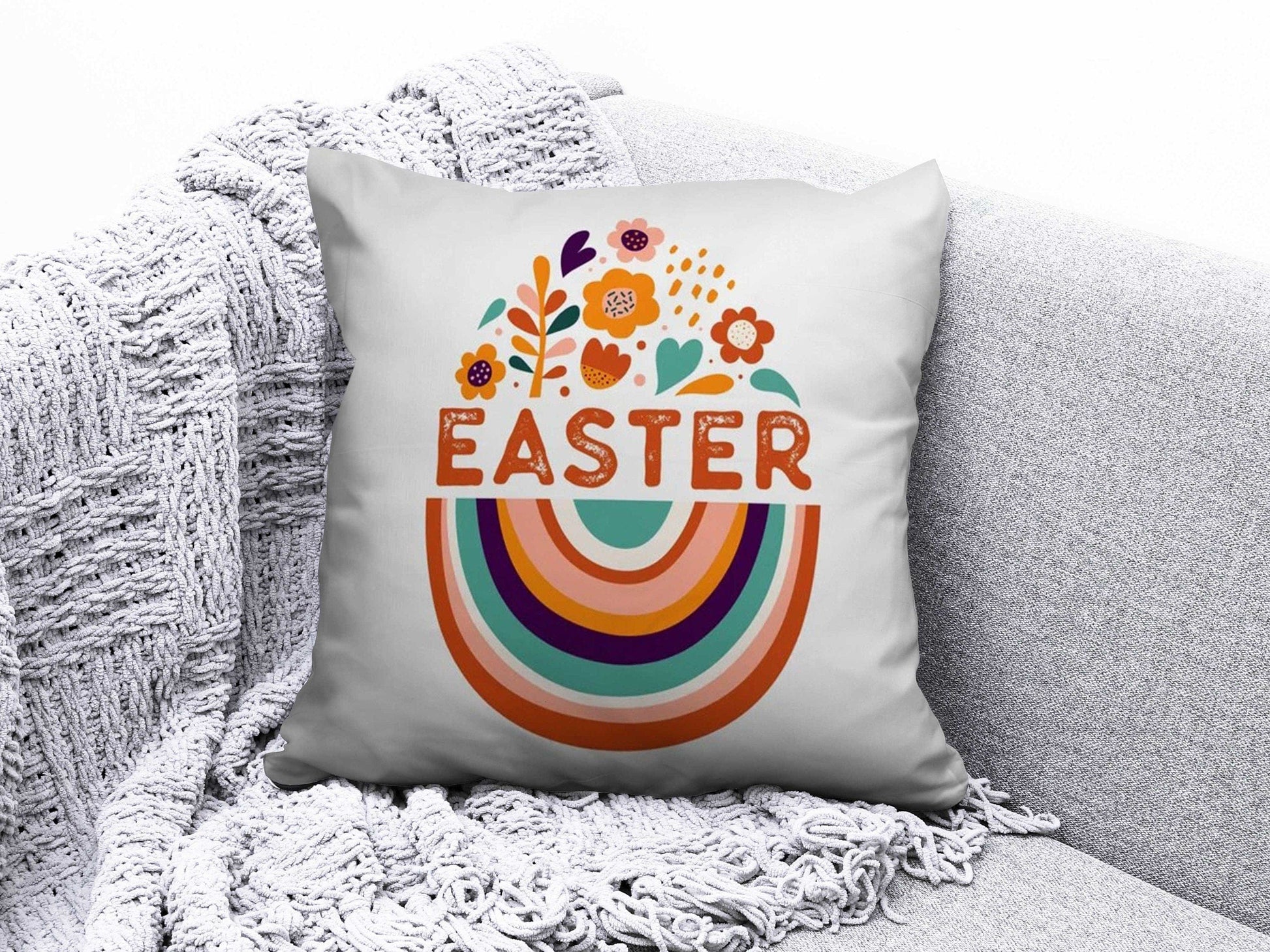 Onay 7 / 12 x 12 inch (30 x 30 cm) Easter Bunny Home Decor Home Gift Cushion Cover