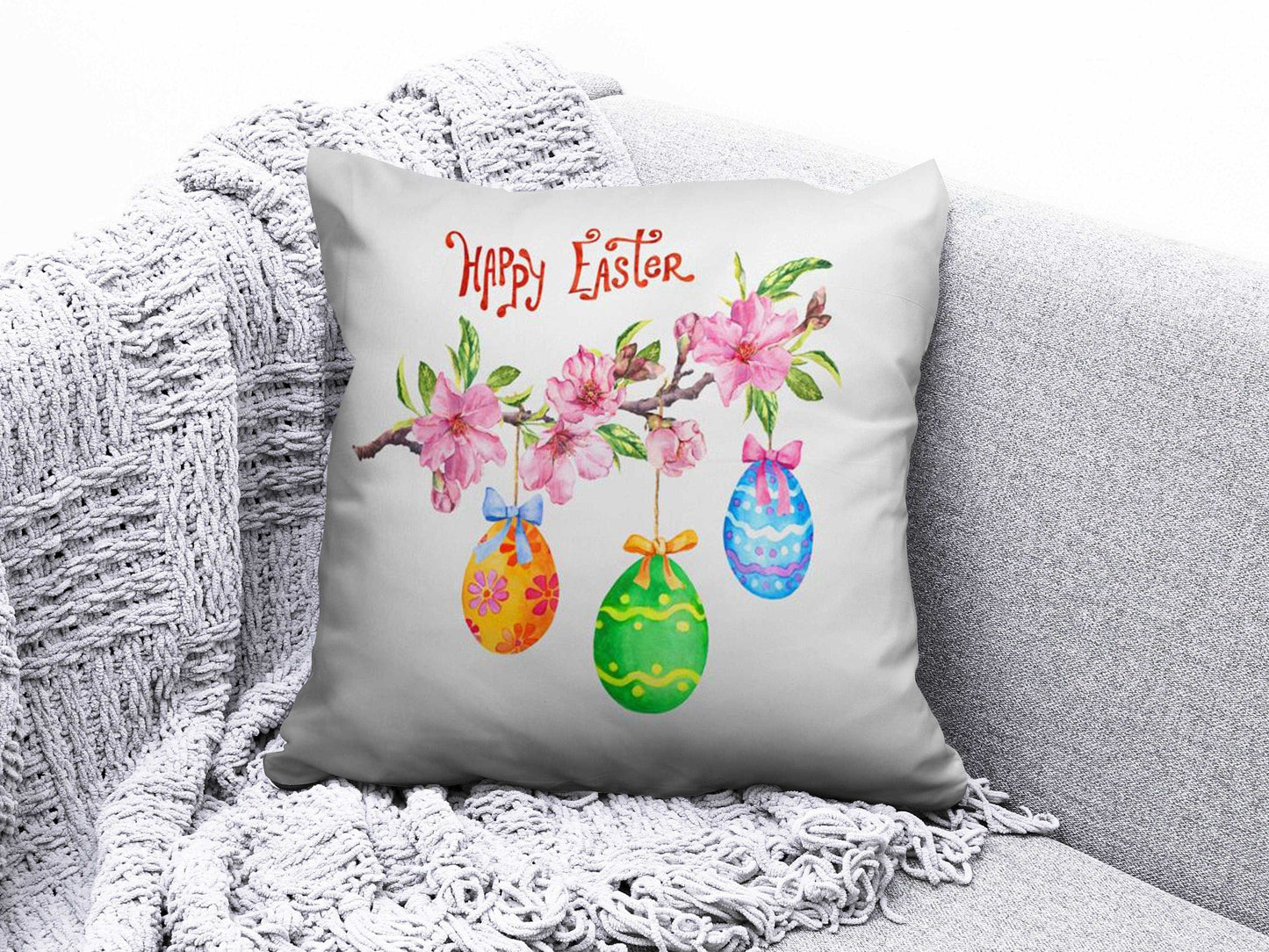 Onay 6 / 12 x 12 inch (30 x 30 cm) Easter Bunny Home Decor Home Gift Cushion Cover