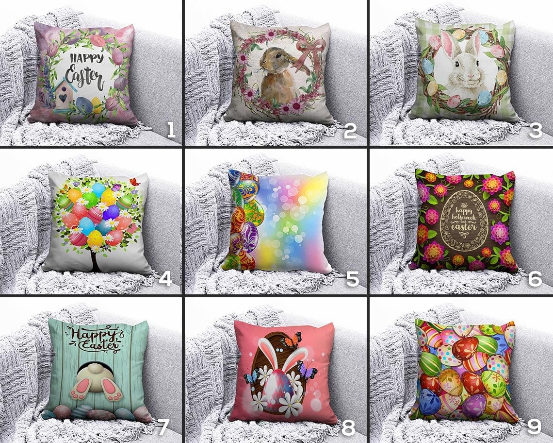 Onay Easter Eggs Printing Easter Decorations Cushion Cover