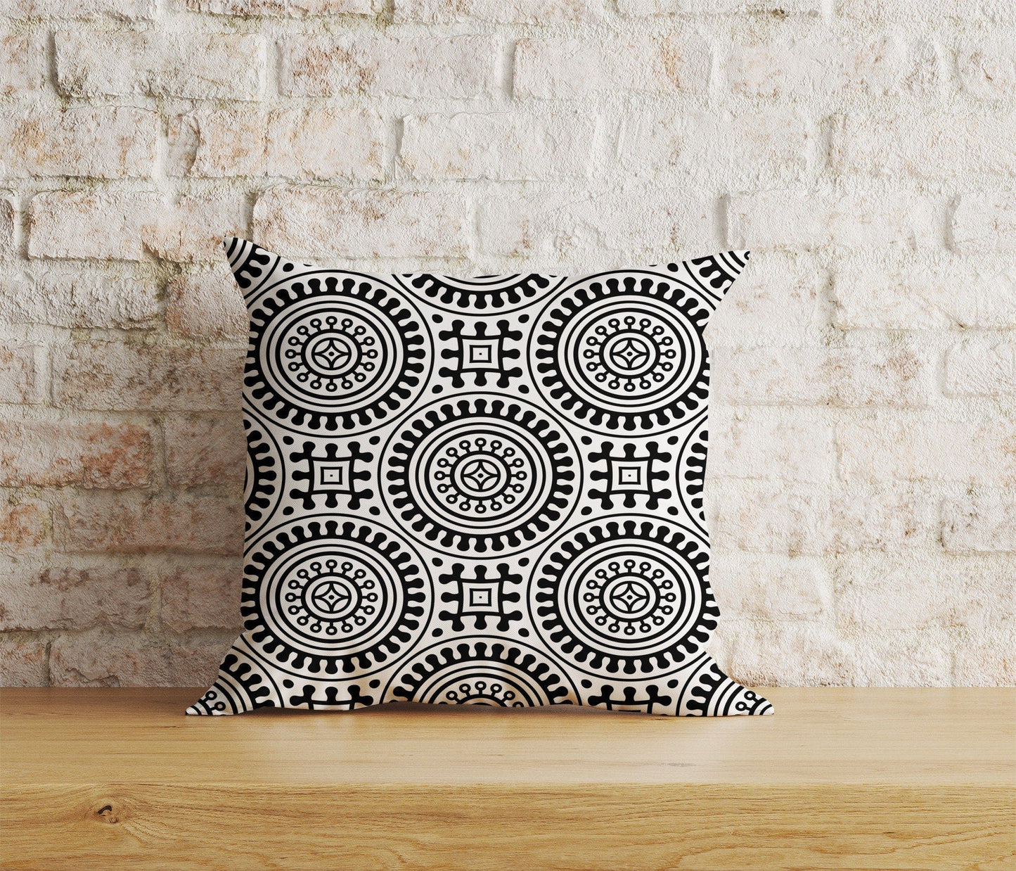 Onay 9 / 12 x 12 inch (30 x 30 cm) Ethnic African Design Rustic Geometric Decor Cushion Covers