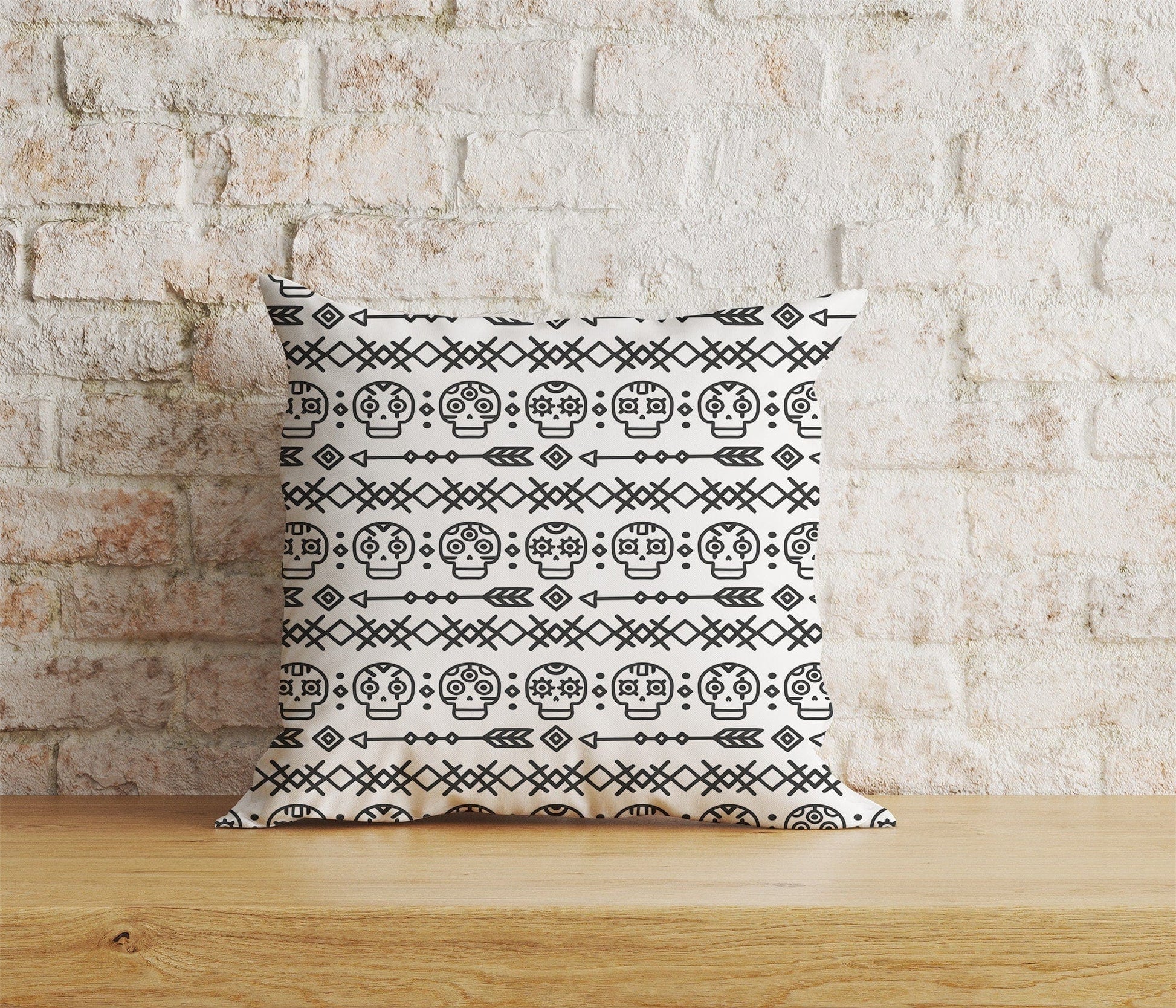 Onay 7 / 12 x 12 inch (30 x 30 cm) Ethnic African Design Rustic Geometric Decor Cushion Covers