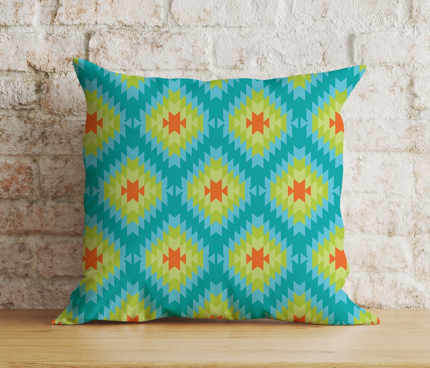 Onay 5 / 12 x 12 inch (30 x 30 cm) Double Side Ethnic Turkish Kilim Aztec Rug Traditional Cushion Cover
