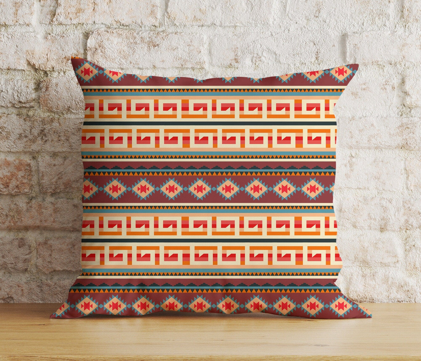 Onay 3 / 12 x 12 inch (30 x 30 cm) Double Side Ethnic Turkish Kilim Traditional Decor Cushion Cover
