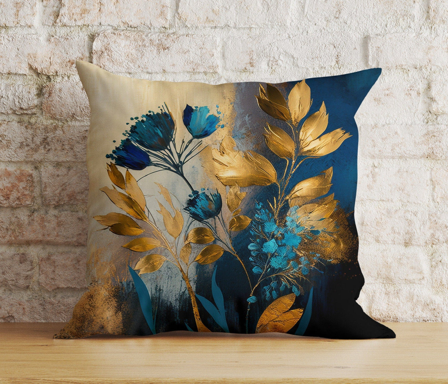 Onay 6 / 12 x 12 inch (30 x 30 cm) Double Side Exquisite Painted Vibrant and Artistic Floral Cushion Covers