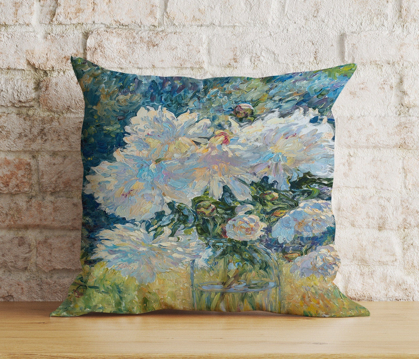 Onay 4 / 12 x 12 inch (30 x 30 cm) Double Side Exquisite Painted Vibrant and Artistic Floral Cushion Covers