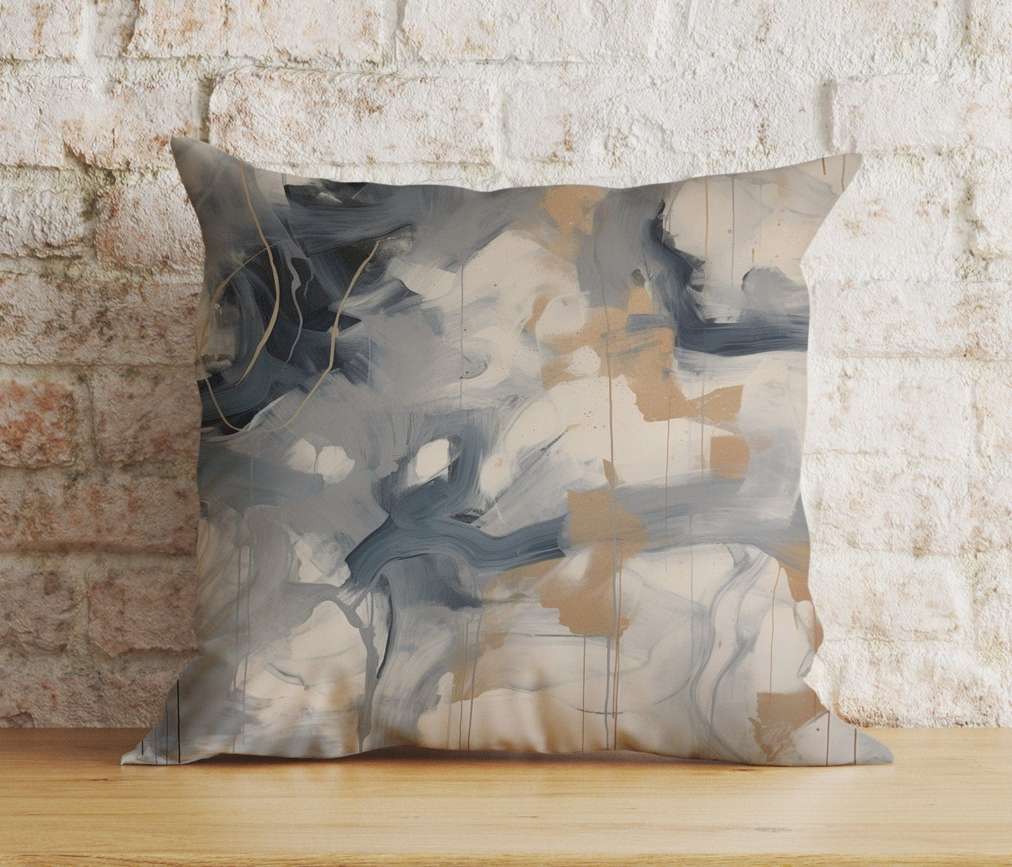 Onay 6 / 12 x 12 inch (30 x 30 cm) Double Side Floral Abstract Art Elegant Watercolour Cushion Cover