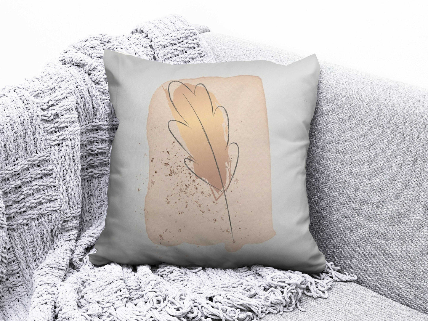 Onay 9 / 12 x 12 inch (30 x 30 cm) Floral Abstract Pastel Floral Minimalist Cushion Covers