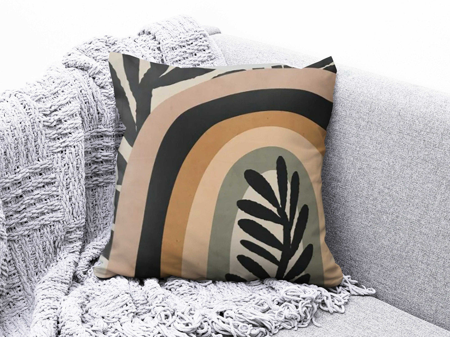 Onay 3 / 12 x 12 inch (30 x 30 cm) Floral Abstract Pastel Floral Minimalist Cushion Covers
