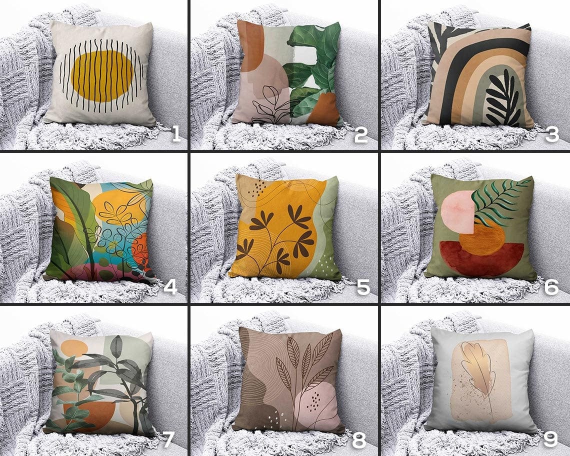 Onay Floral Abstract Pastel Floral Minimalist Cushion Covers
