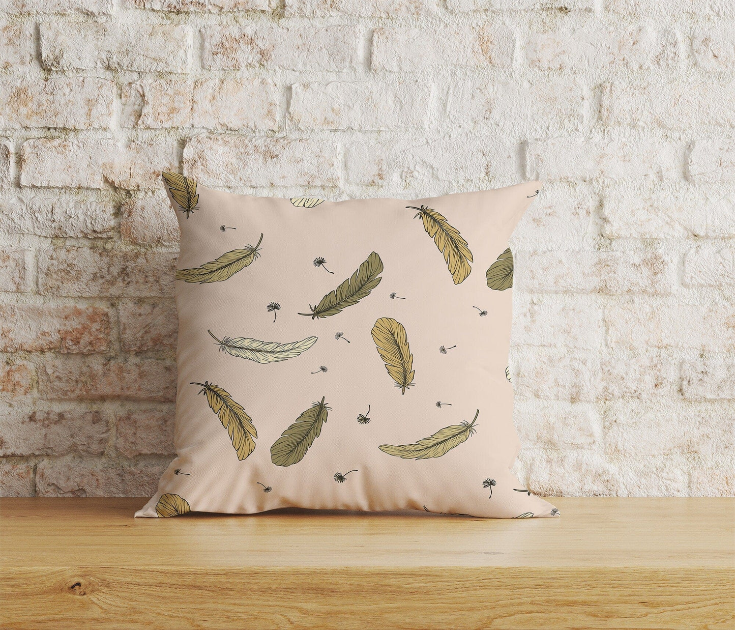 Onay Home Textile Cushion Covers 8 / 12 x 12 inch (30 x 30 cm) Double Side Floral Bird Cushion Cover Bird & Flower Pillowtop Scatter
