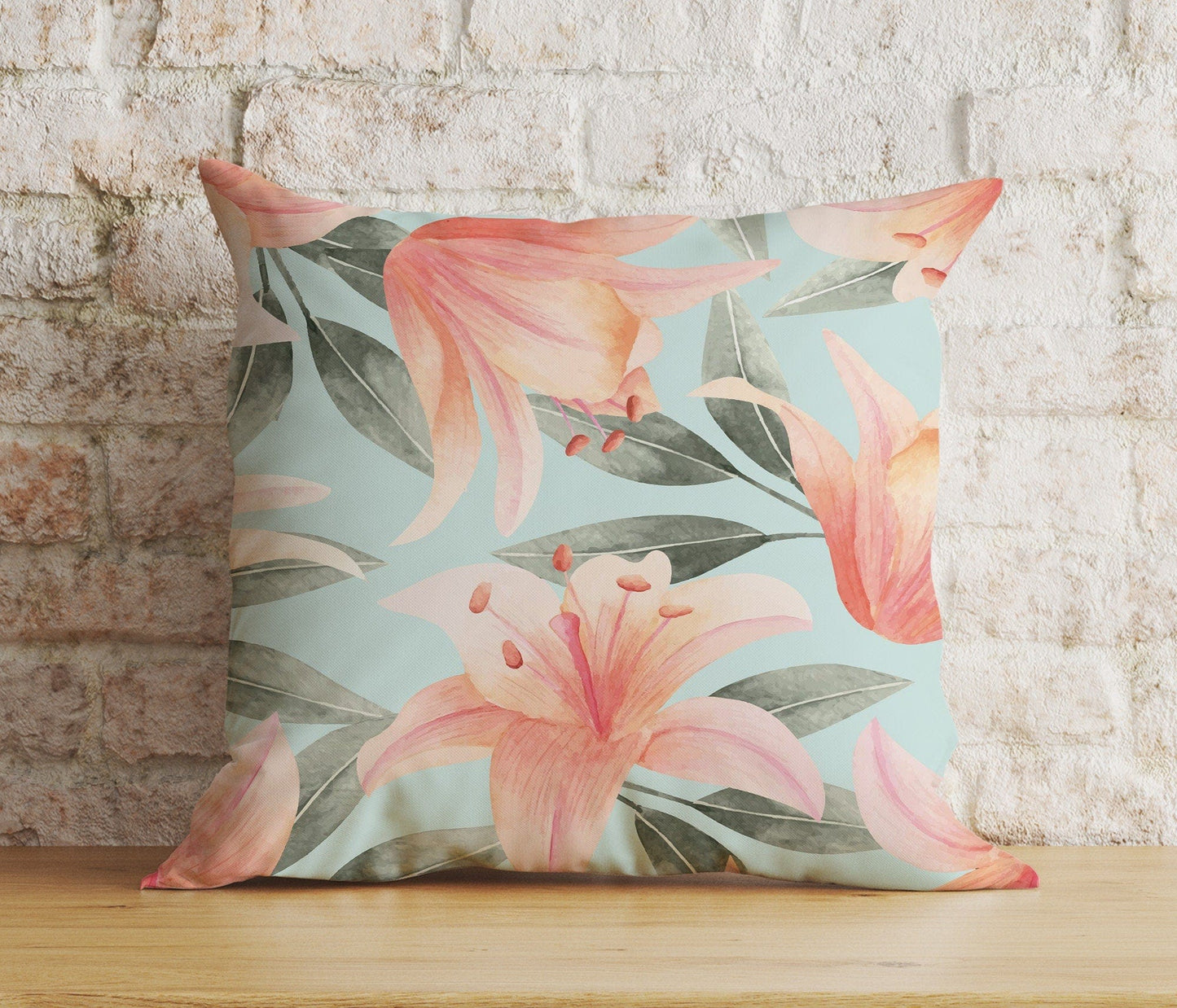 Onay 3 / 12 x 12 inch (30 x 30 cm) Double Side Floral Colourful Vintage Floral Rose Cushion Cover