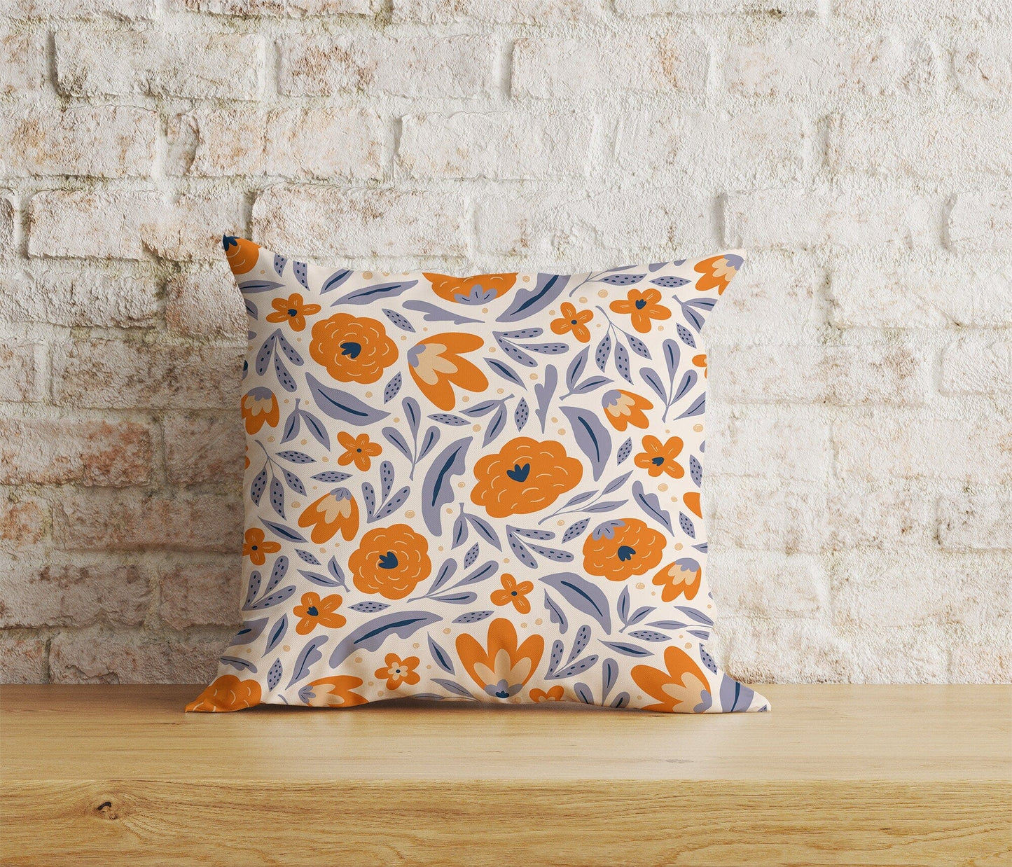Onay Home Textile 5 / 12 x 12 inch (30 x 30 cm) Double Side Floral Scandinavian Cushion Cover Spring Square Pillow Cover