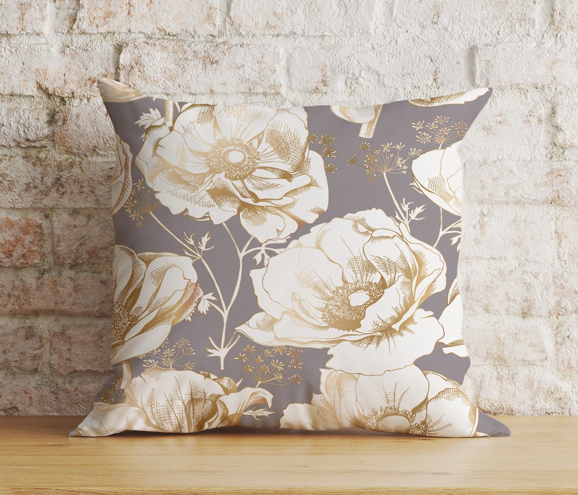 Onay 4 / 12 x 12 inch (30 x 30 cm) Double Side Flower Bouquet Botanical Home Decor Cushion Cover