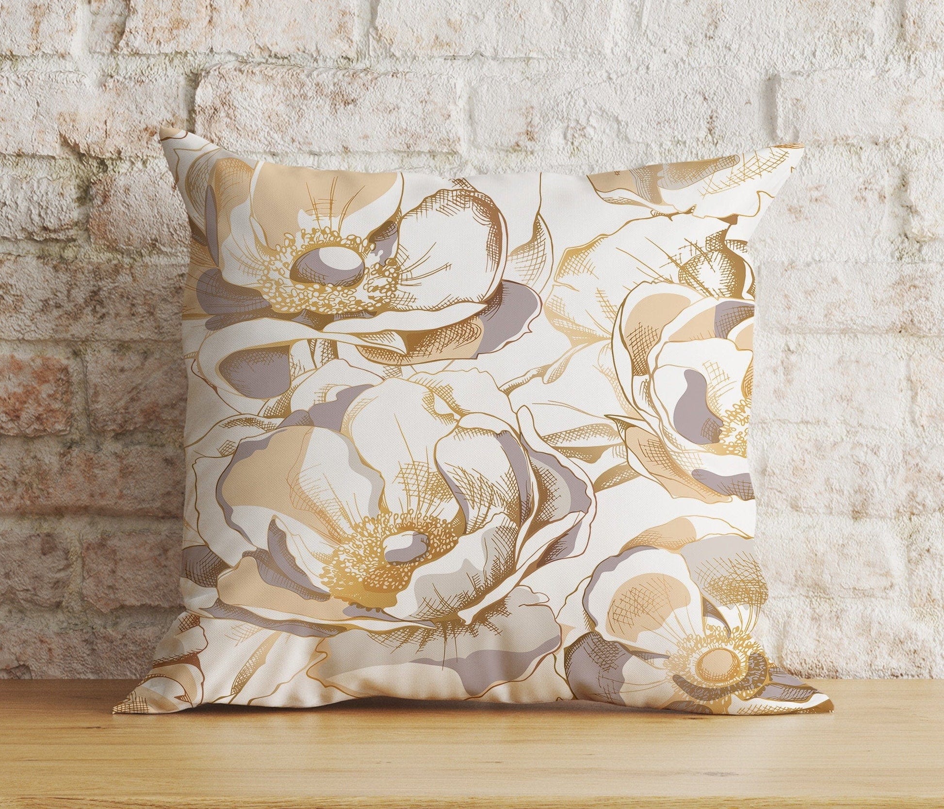 Onay 1 / 12 x 12 inch (30 x 30 cm) Double Side Flower Bouquet Botanical Home Decor Cushion Cover