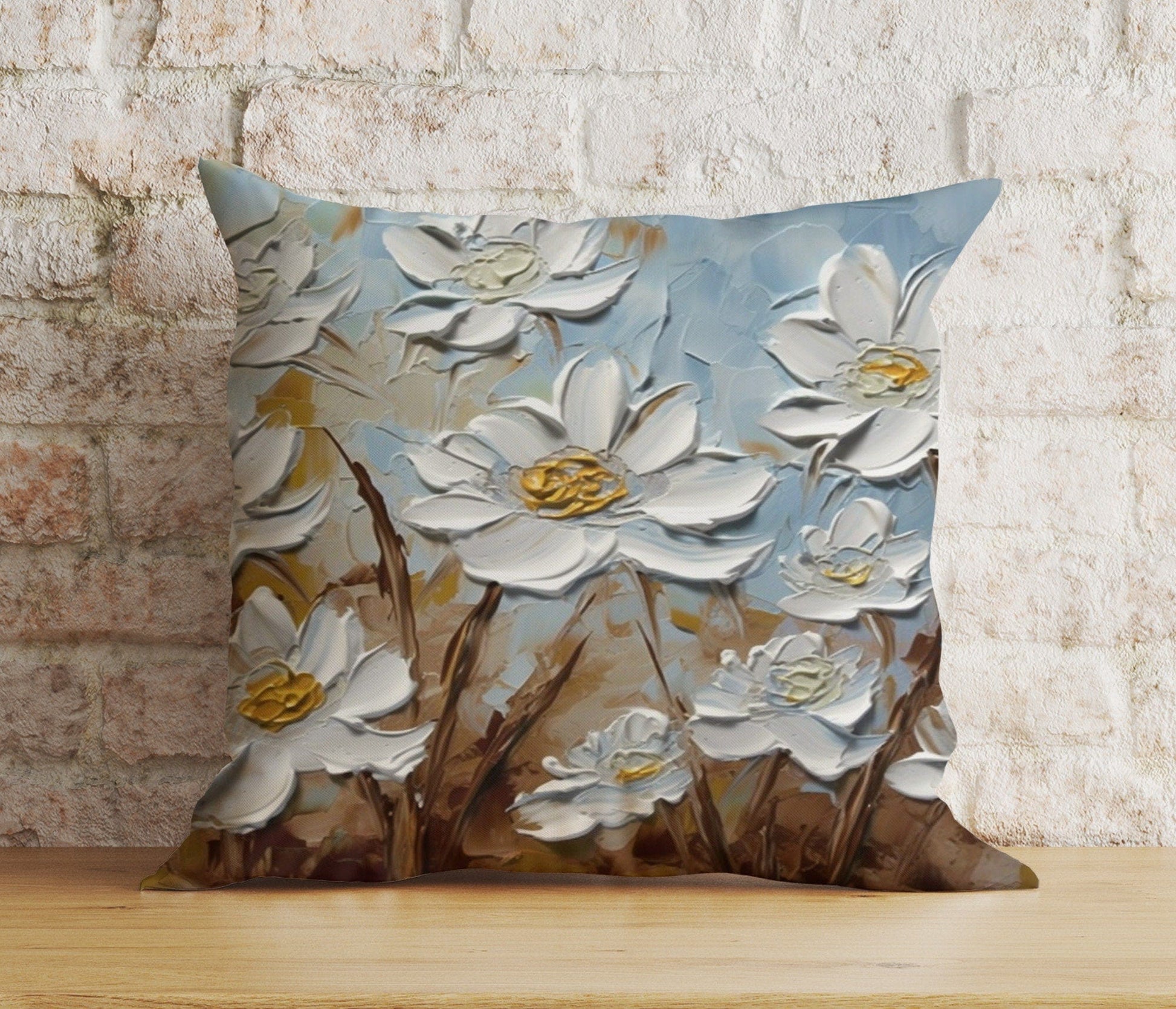 Onay 9 / 12 x 12 inch (30 x 30 cm) Double Side Flower Decoration Floral Living Room Cushion Cover