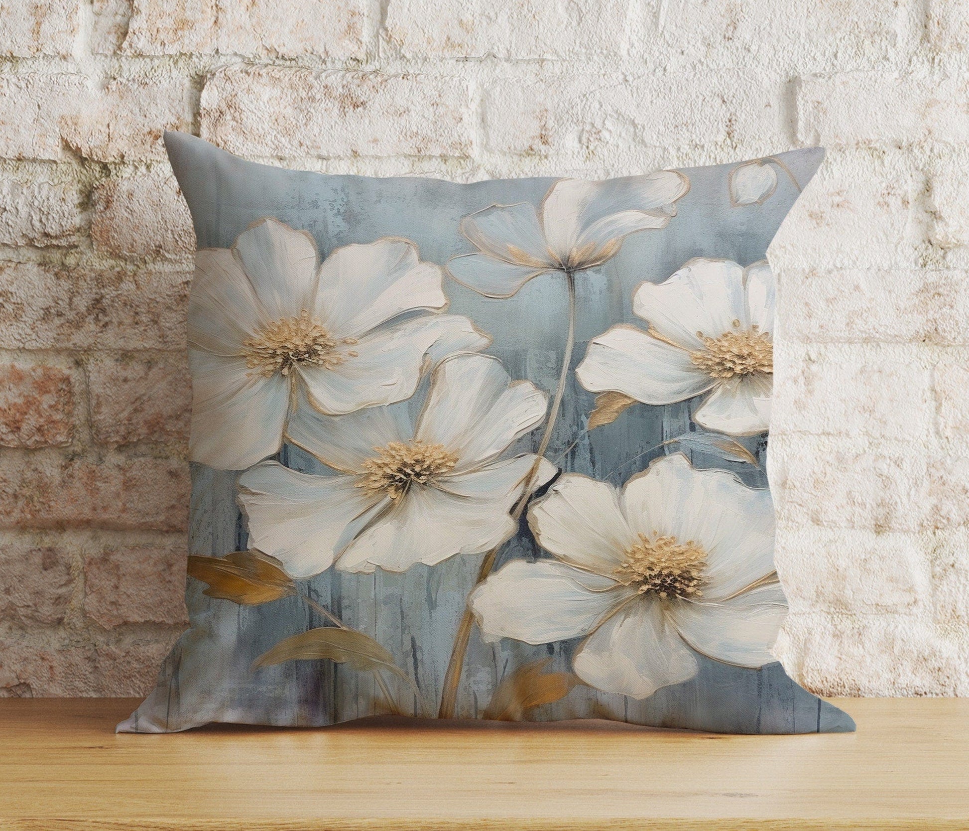 Onay 6 / 12 x 12 inch (30 x 30 cm) Double Side Flower Decoration Floral Living Room Cushion Cover
