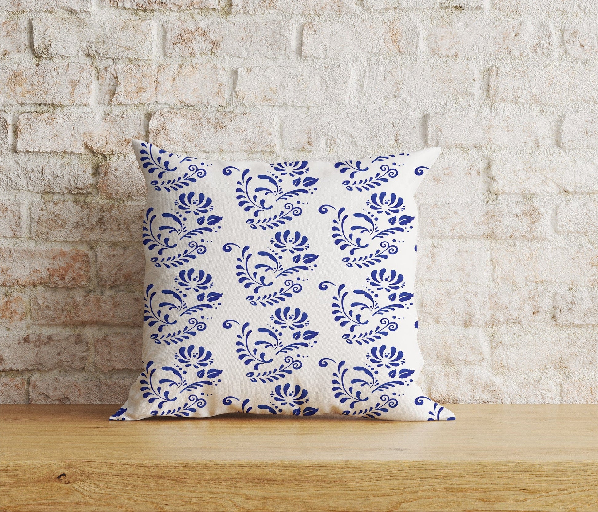 Onay Home Textile Cushion Covers 8 / 12 x 12 inch (30 x 30 cm) Double Side French Toile Cushion Covers French Blue Forest Pillow Cover