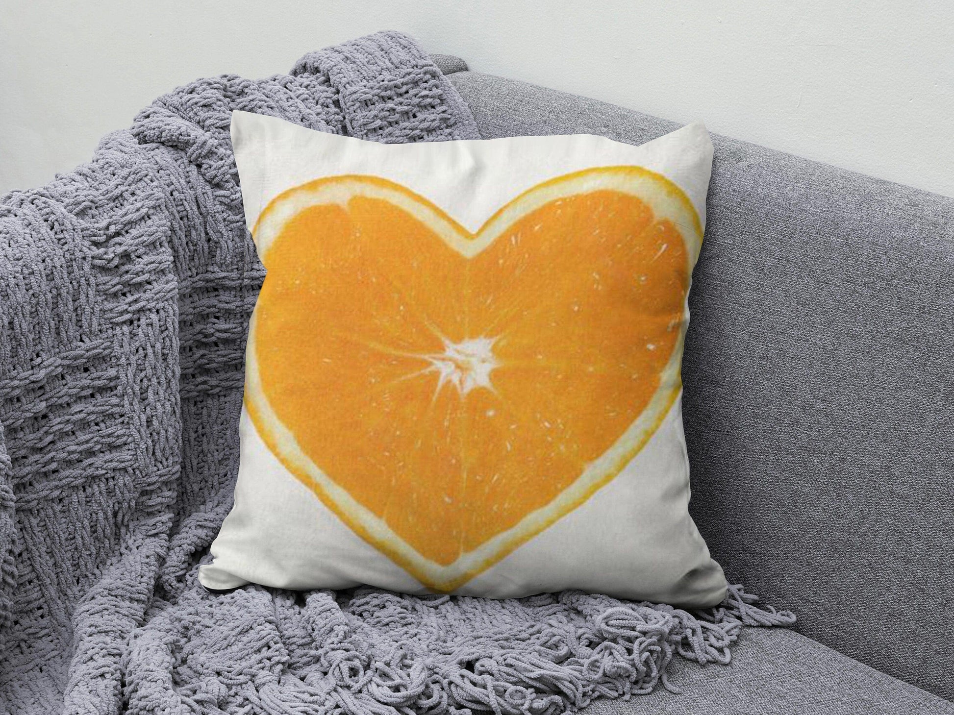 Onay 8 / 12 x 12 inch (30 x 30 cm) Fresh Lemon Decorative Green Lemon Tree Cushion Cover