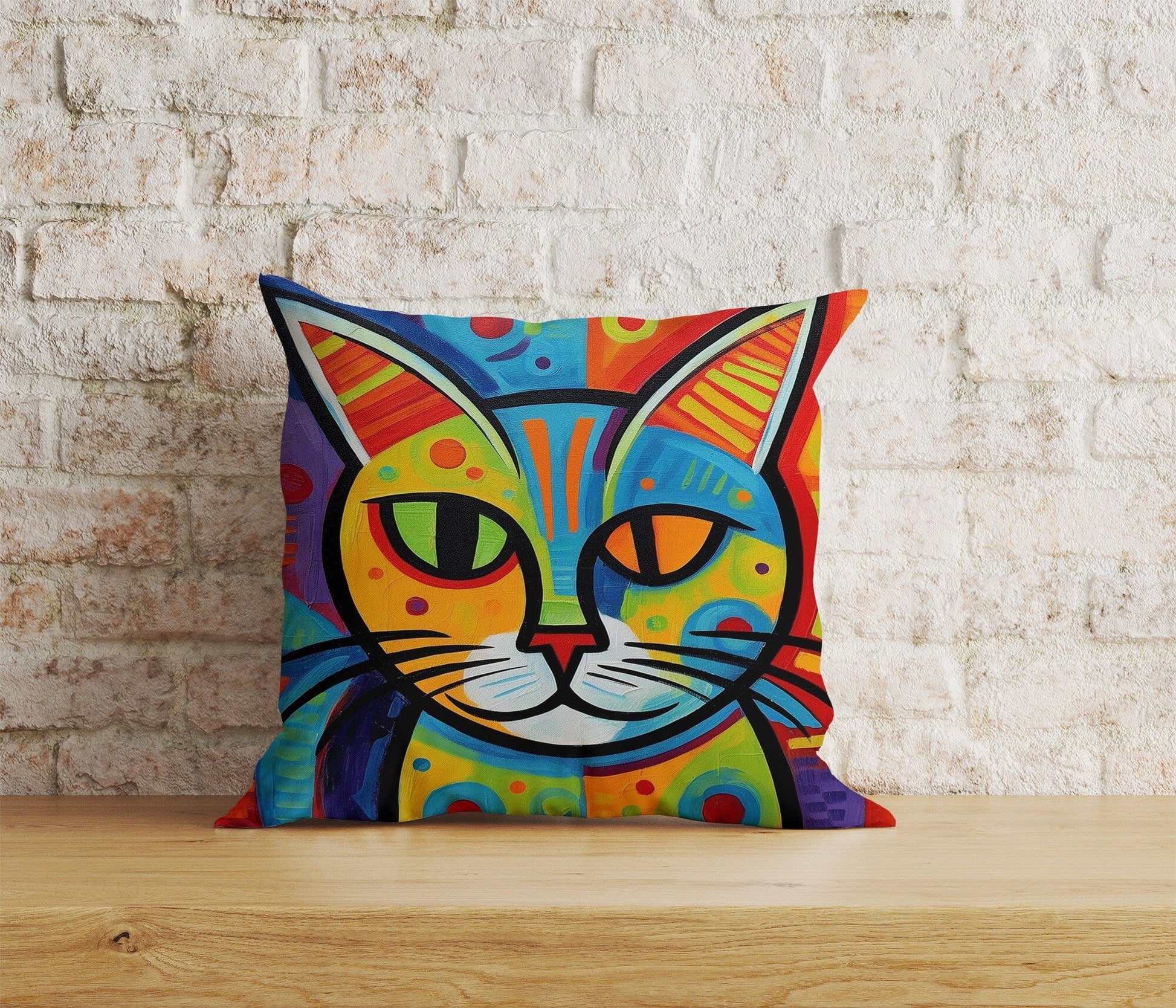 Onay Home Textile Cushion Covers 9 / 12 x 12 inch (30 x 30 cm) Double Side Funny Cat Cute Cat Scatter Home Decor Cushion Covers