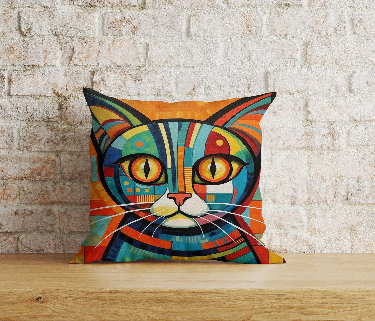 Onay Home Textile Cushion Covers 7 / 12 x 12 inch (30 x 30 cm) Double Side Funny Cat Cute Cat Scatter Home Decor Cushion Covers