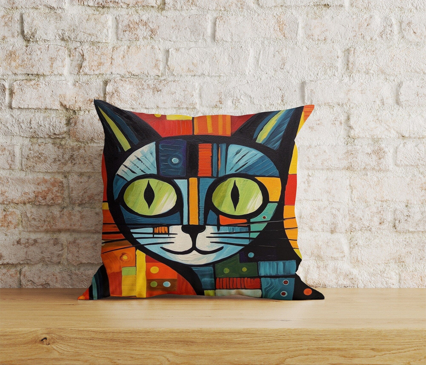 Onay Home Textile Cushion Covers 6 / 12 x 12 inch (30 x 30 cm) Double Side Funny Cat Cute Cat Scatter Home Decor Cushion Covers
