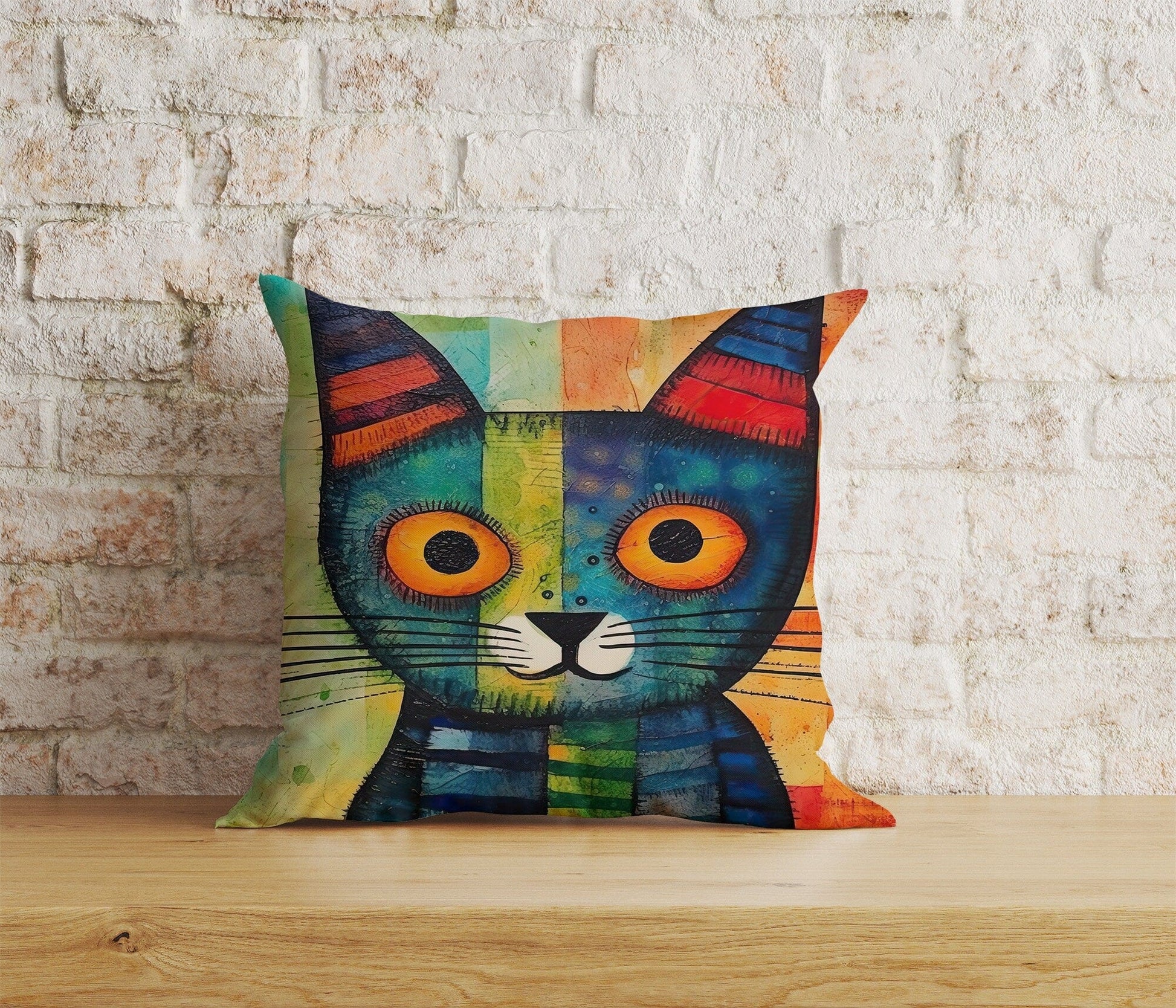 Onay Home Textile Cushion Covers 5 / 12 x 12 inch (30 x 30 cm) Double Side Funny Cat Cute Cat Scatter Home Decor Cushion Covers