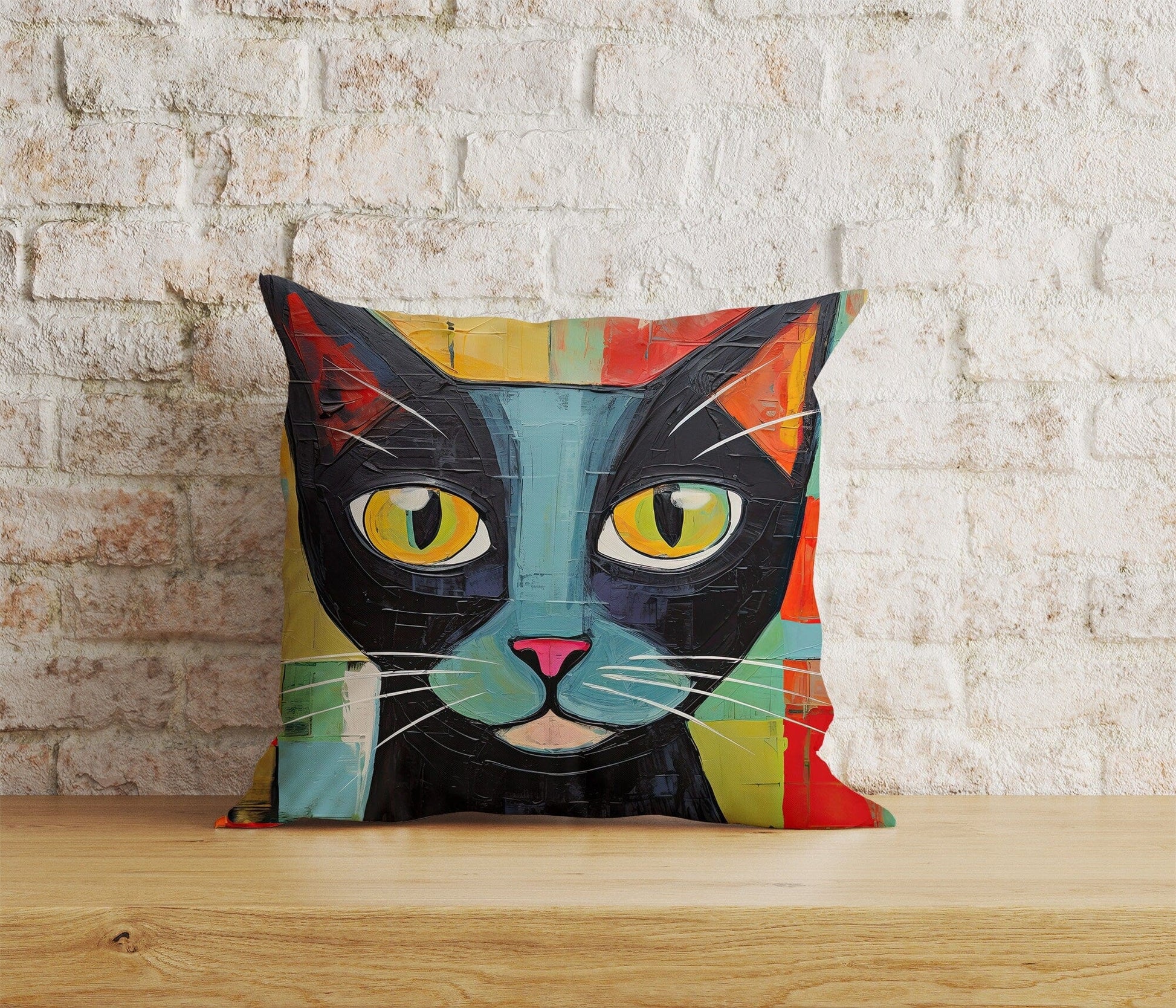 Onay Home Textile Cushion Covers 4 / 12 x 12 inch (30 x 30 cm) Double Side Funny Cat Cute Cat Scatter Home Decor Cushion Covers
