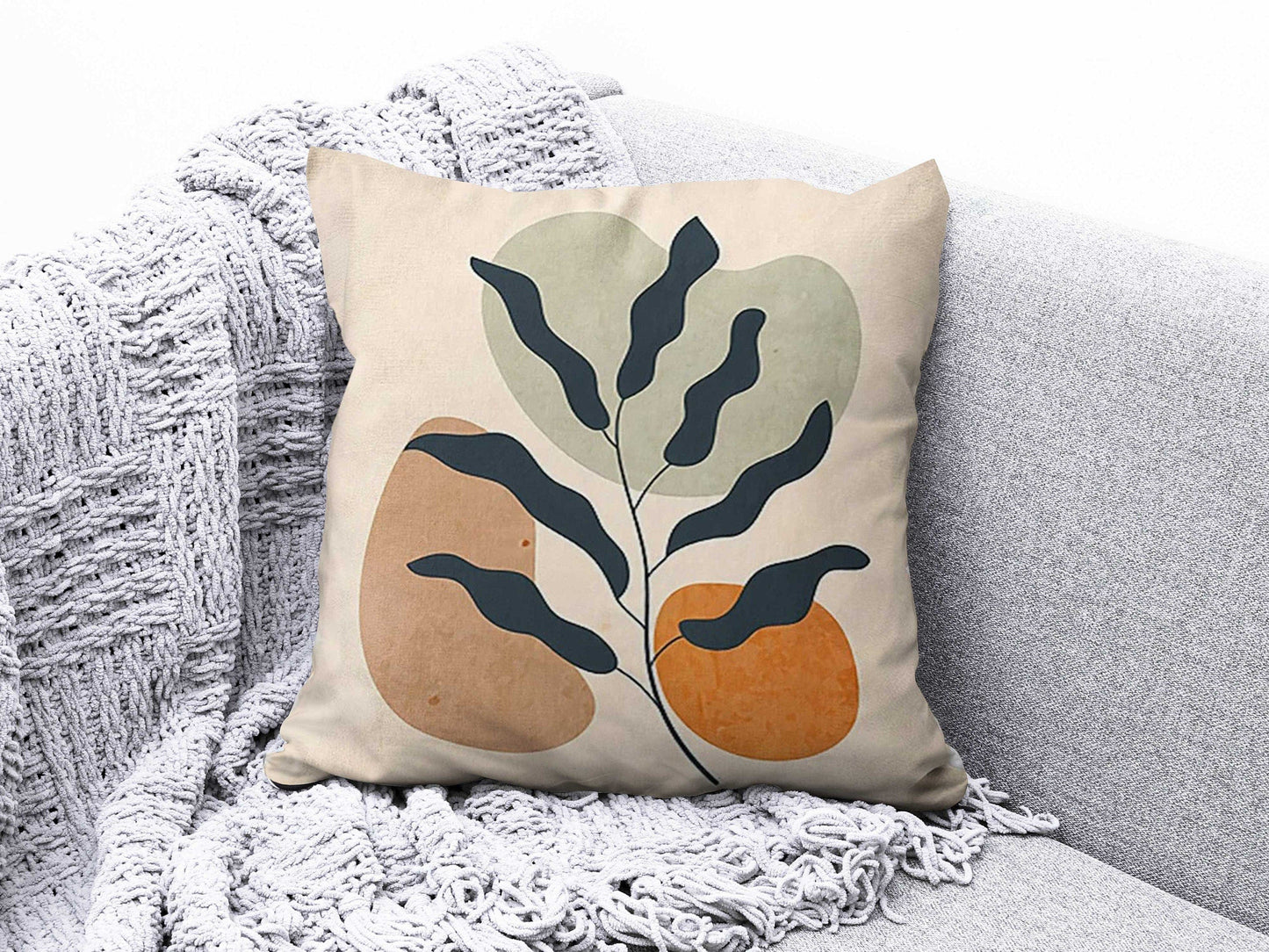 Onay 4 / 12 x 12 inch (30 x 30 cm) Geometric Abstract Pastel Colors Home Cushion Cover