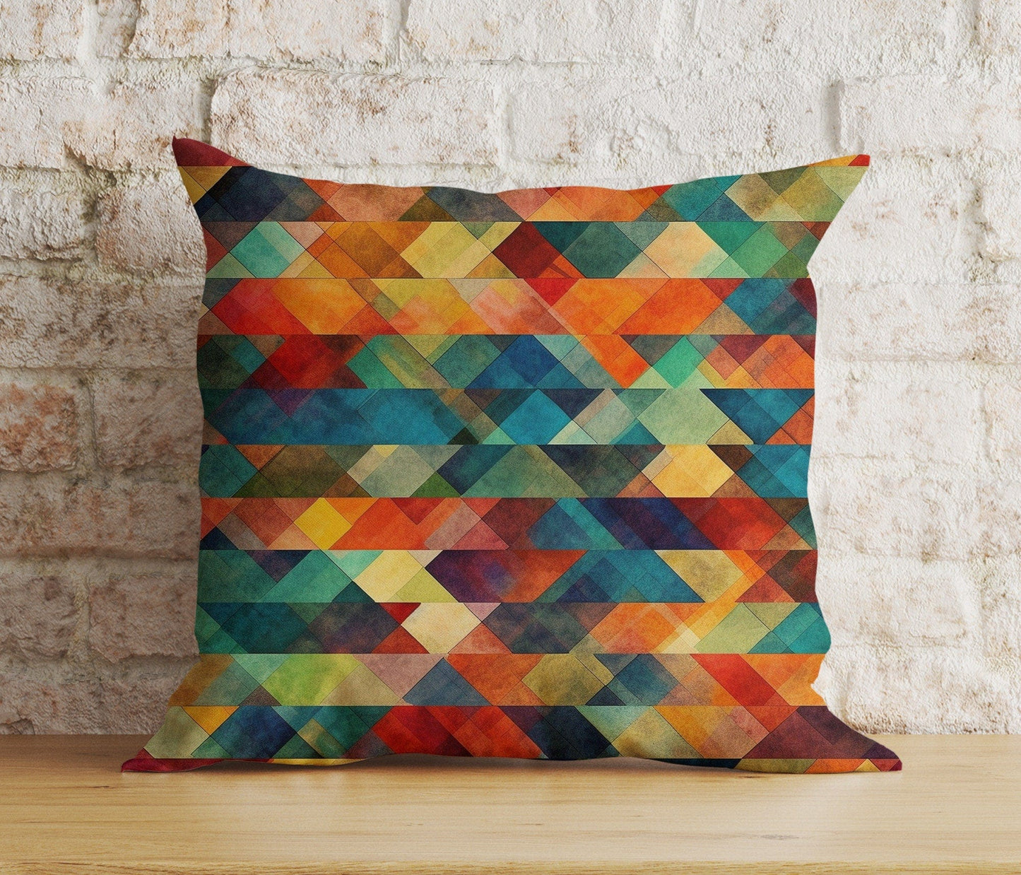 Onay 9 / 12 x 12 inch (30 x 30 cm) Geometric Colourful Rustic Tribal Design Cushion Covers