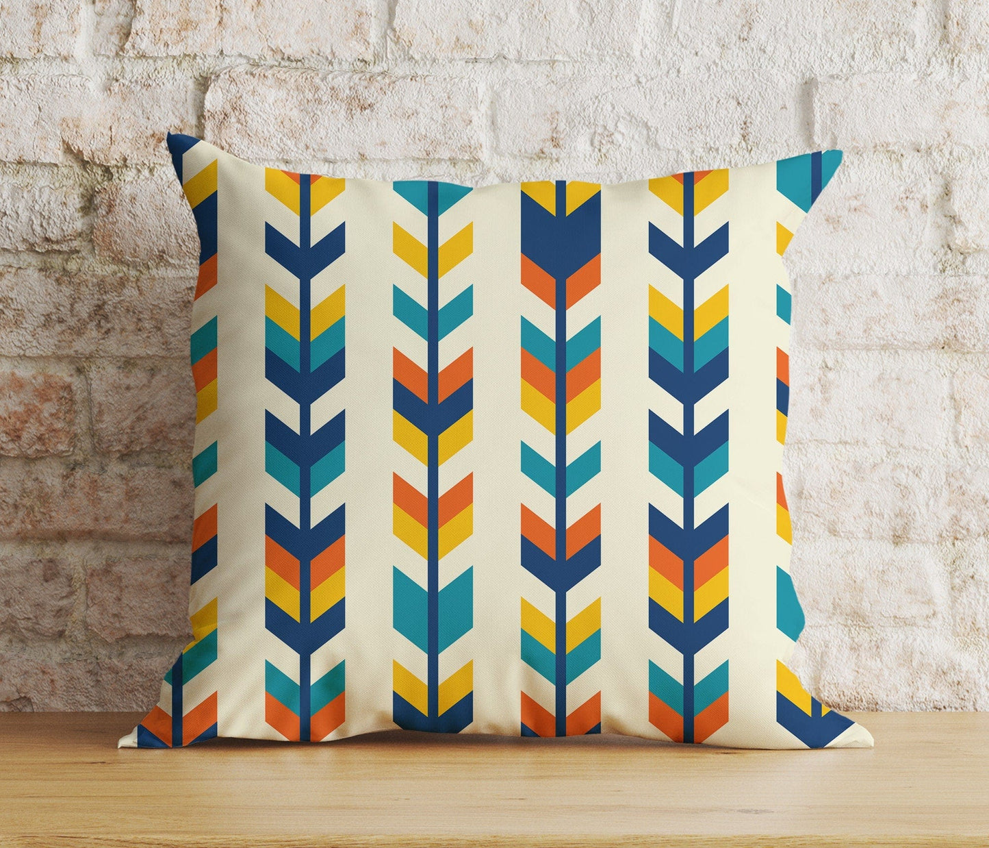 Onay 4 / 12 x 12 inch (30 x 30 cm) Double Side Geometric Diamond Colorful Pattern Home Cushion Cover