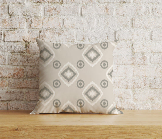 Onay Home Textile Cushion Covers 1 / 12 x 12 inch (30 x 30 cm) Double Side Geometric Ikat Cushion Covers Kilim or Rug Throw Cushions