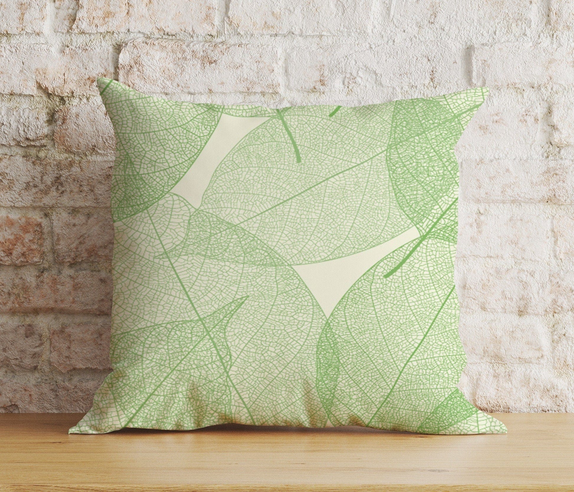 Onay 6 / 12 x 12 inch (30 x 30 cm) Double Side Green Abstract Grass Boho Summer Decoration Cushion Cover