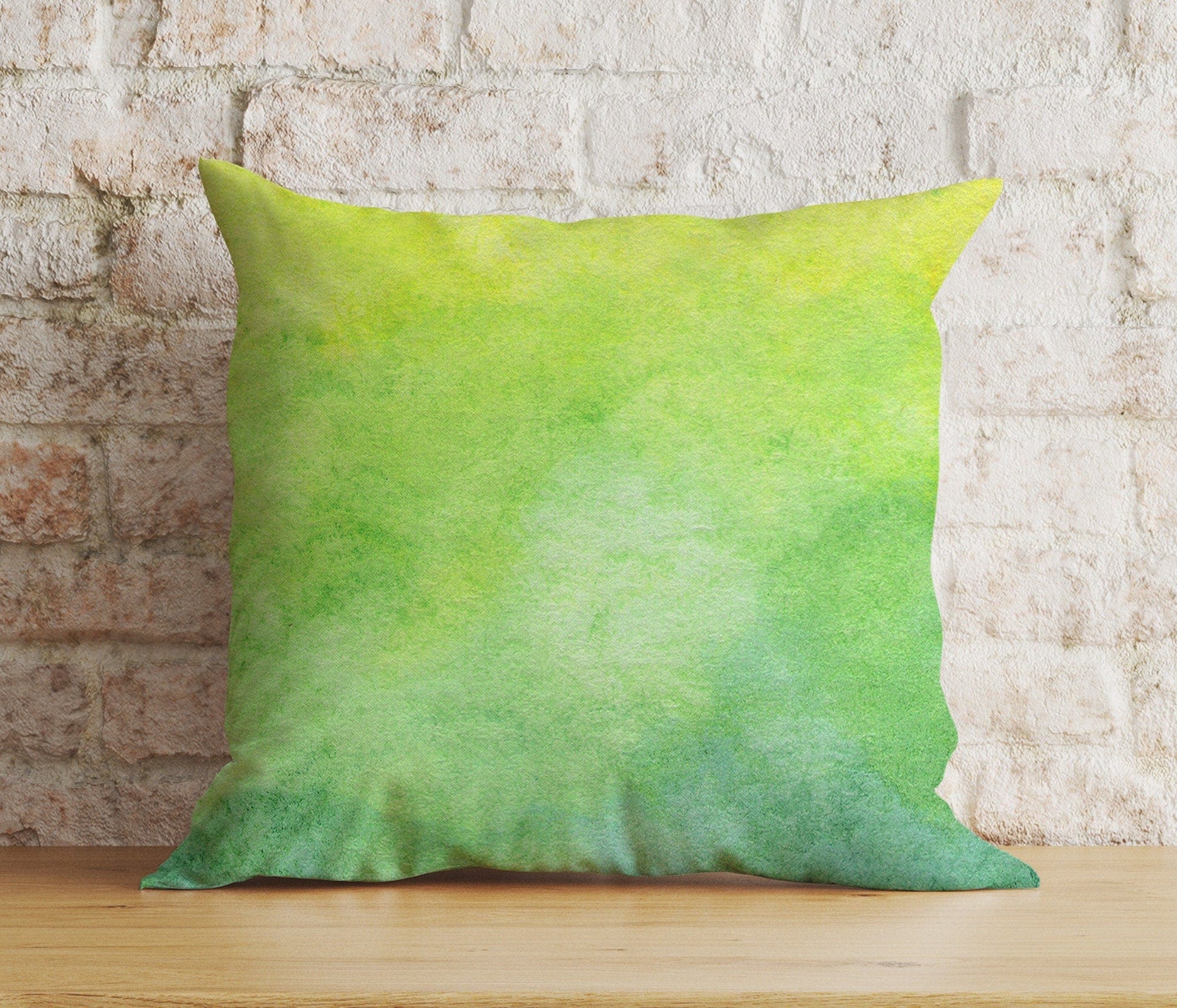 Onay 5 / 12 x 12 inch (30 x 30 cm) Double Side Green Abstract Grass Boho Summer Decoration Cushion Cover