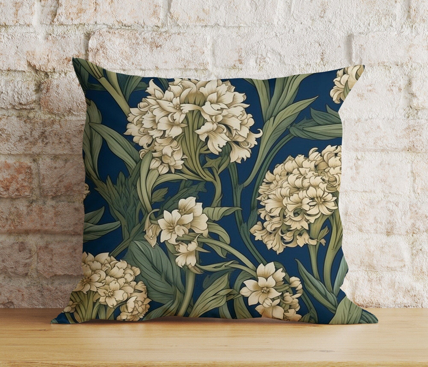 Onay 4 / 12 x 12 inch (30 x 30 cm) Double Side Green Floral Botanical Flower Exotic Jungle Cushion Cover
