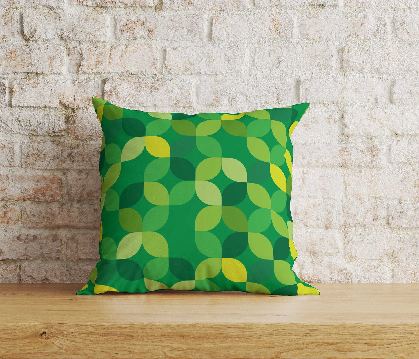 Onay Home Textile Cushion Covers 6 / 12 x 12 inch (30 x 30 cm) Double Side Green Mid Century Modern Cushion Cover Abstract Pillowcase