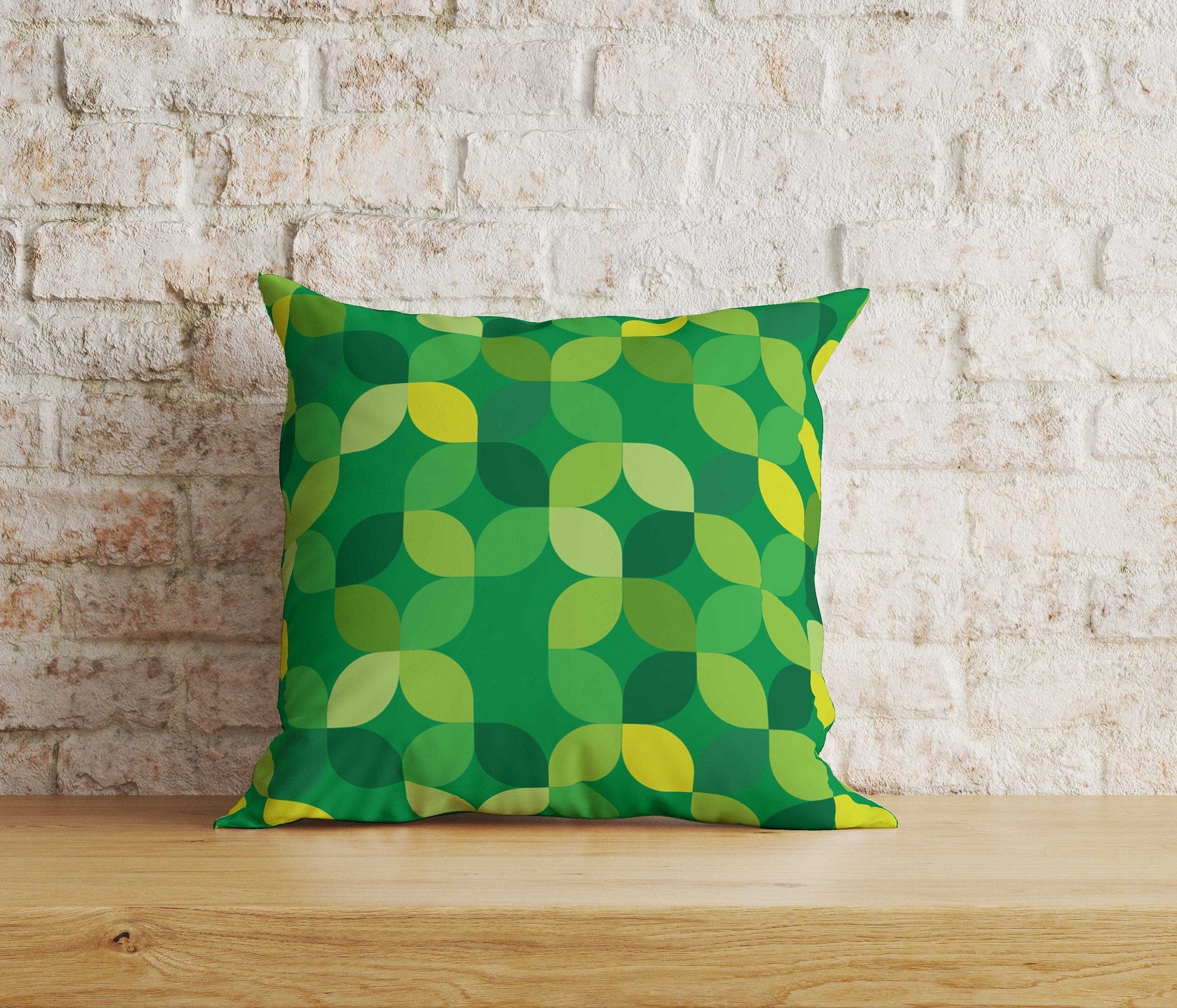 Onay Home Textile Cushion Covers 6 / 12 x 12 inch (30 x 30 cm) Double Side Green Mid Century Modern Cushion Cover Abstract Pillowcase