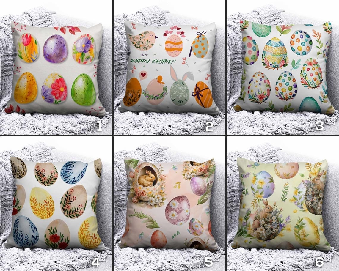 Onay Happy Easter Egg Easter Gifts Easter Cushion Cover