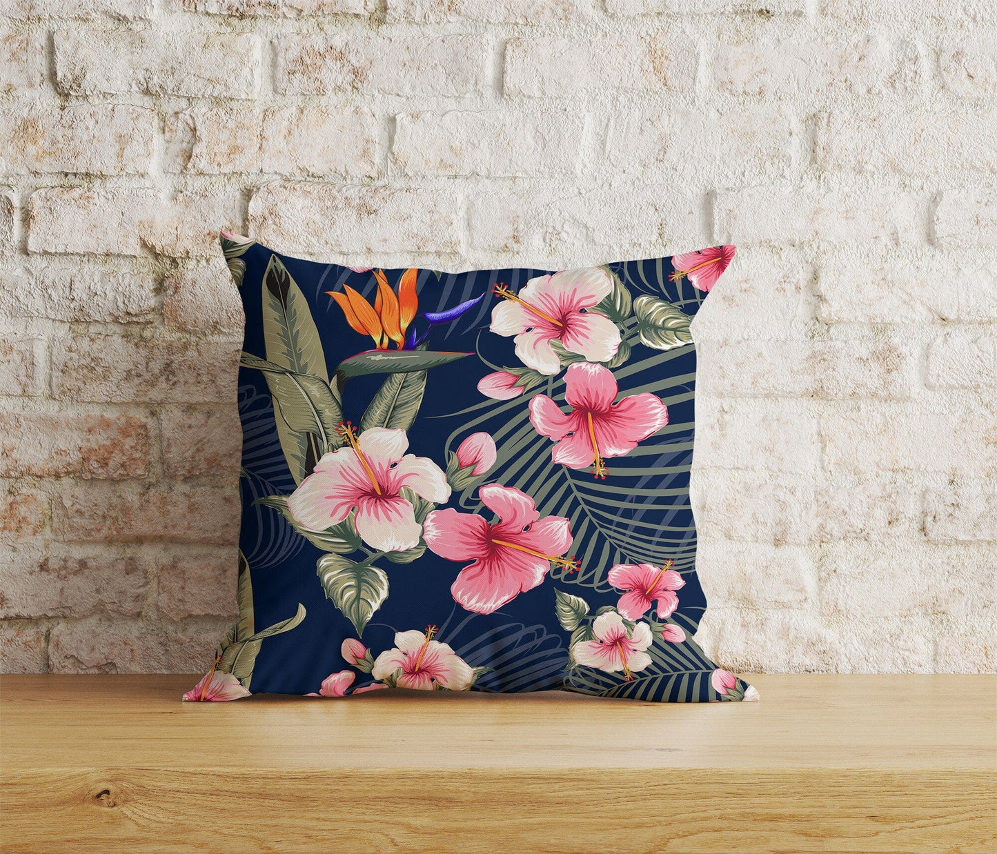 Onay Home Textile Cushion Covers 6 / 12 x 12 inch (30 x 30 cm) Double Side Hawaiian Tropical Cushion Covers Green Palm Pillow Cover