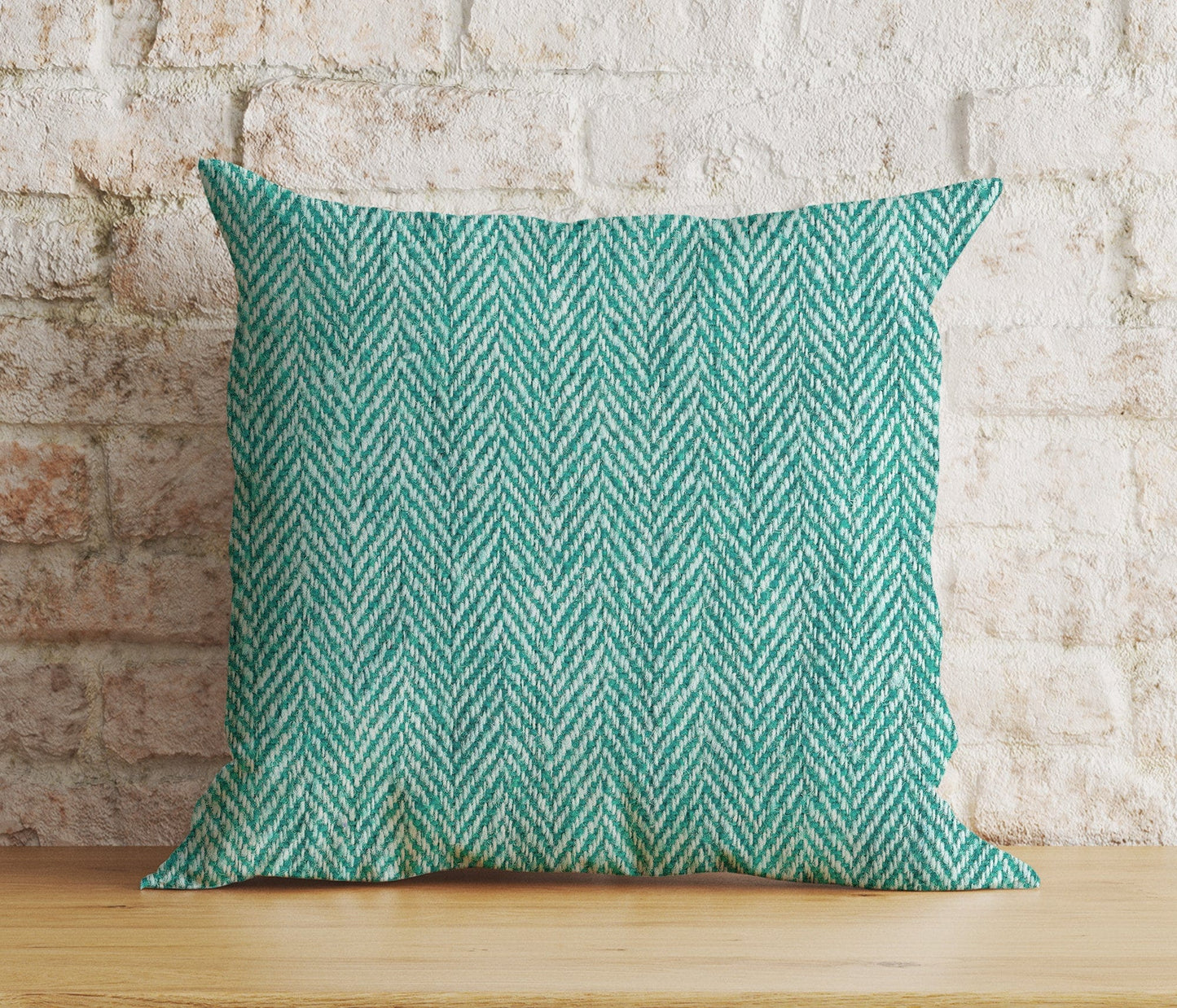 Onay 9 / 12 x 12 inch (30 x 30 cm) Double Side Herringbone Printed Colorful Decorative Cushion Cover