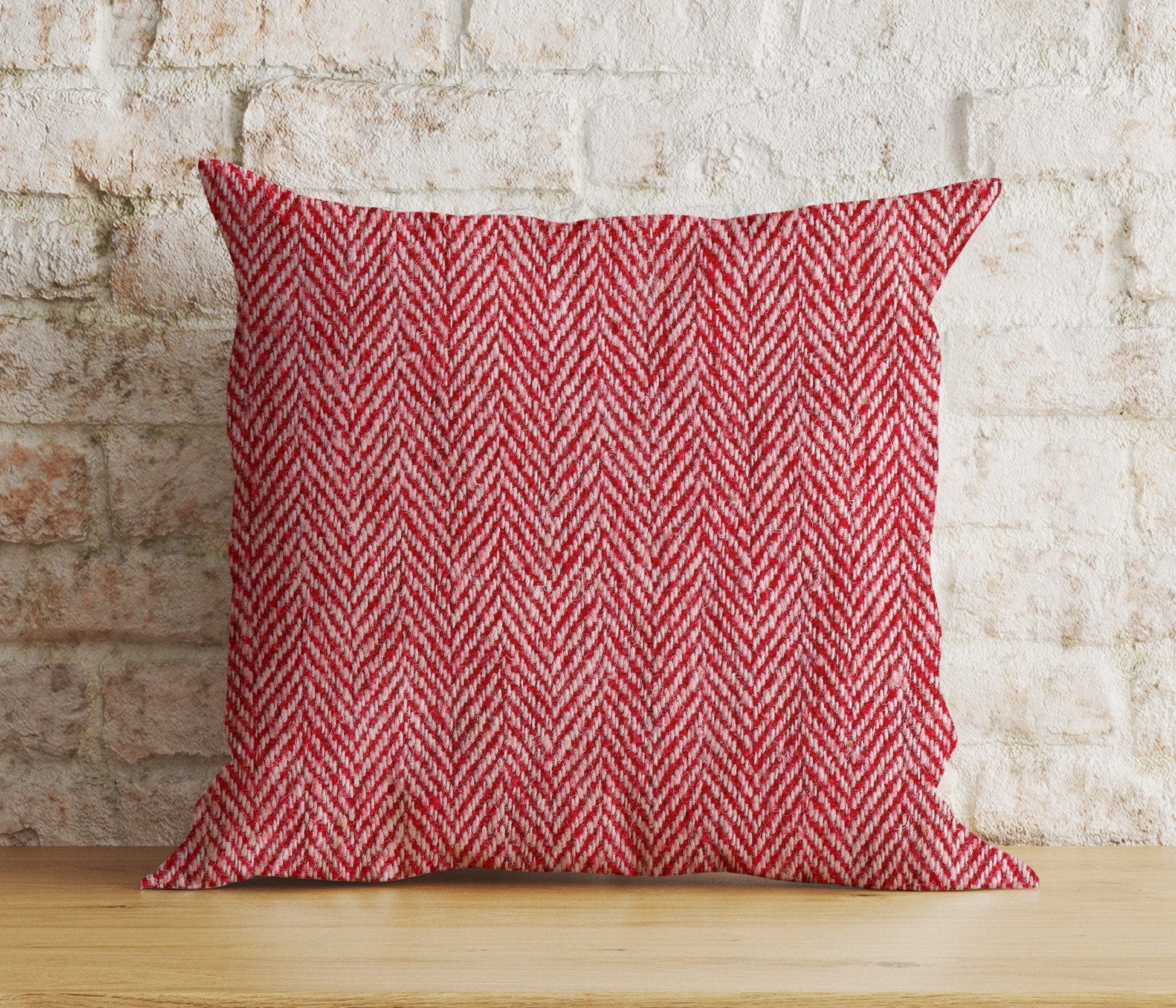 Onay 2 / 12 x 12 inch (30 x 30 cm) Double Side Herringbone Printed Colorful Decorative Cushion Cover