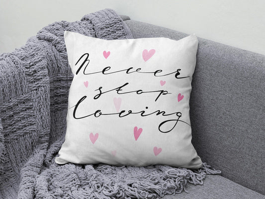 Onay 1 / 12 x 12 inch (30 x 30 cm) I Love You and Heart Valentine's Day Gift Cushion Cover
